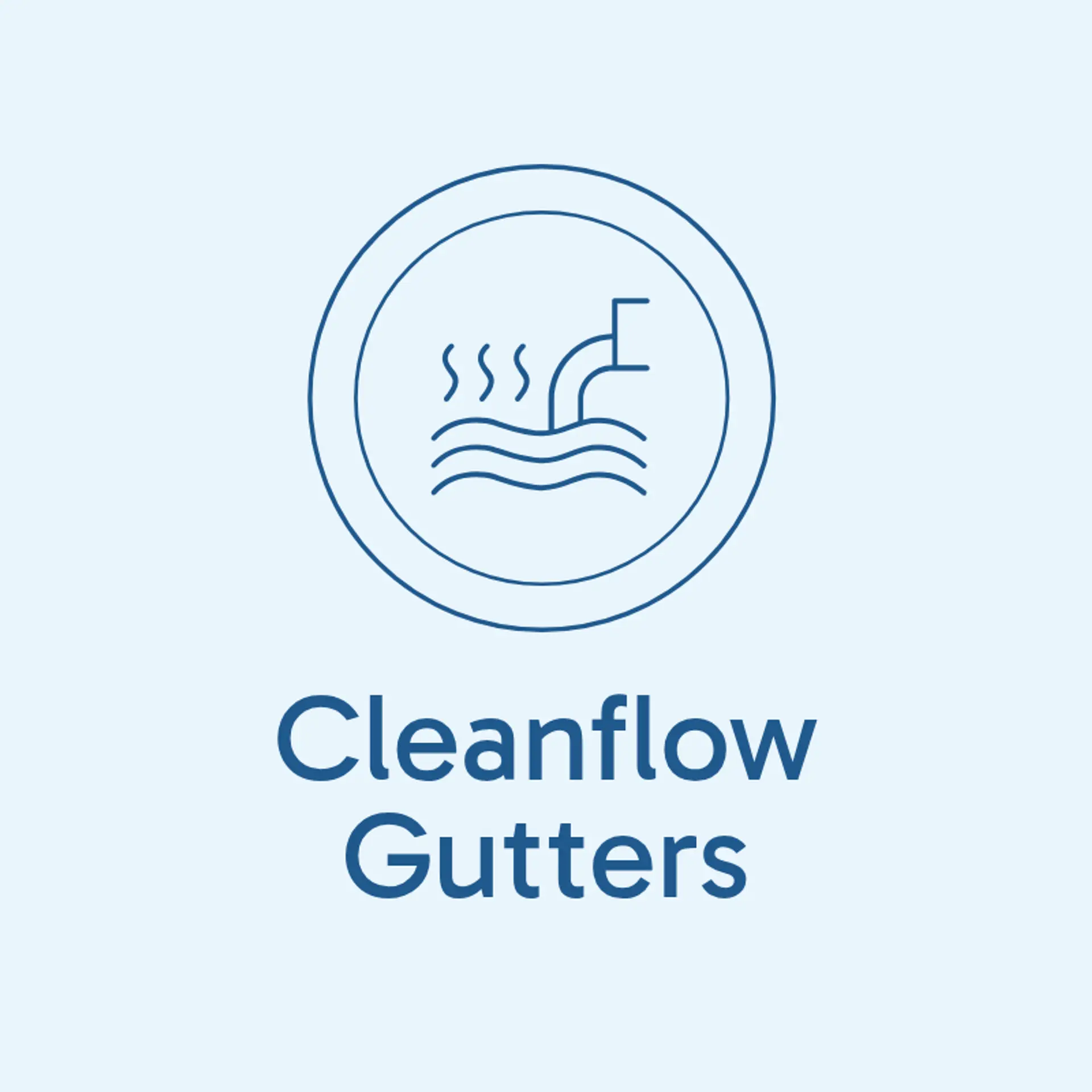 CleanFlow Gutters logo for gutter cleaning