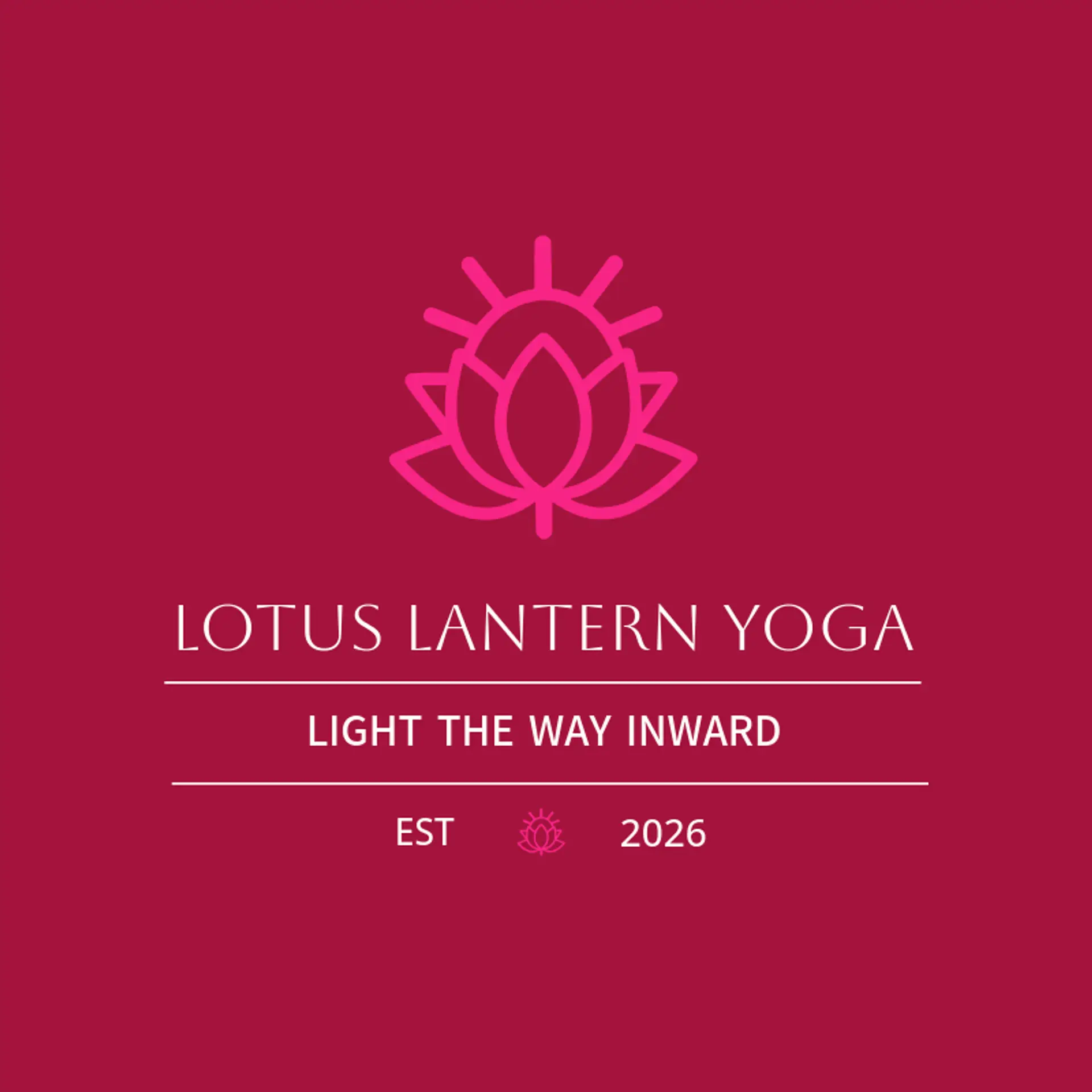 Lotus Lantern Yoga logo for lotus
