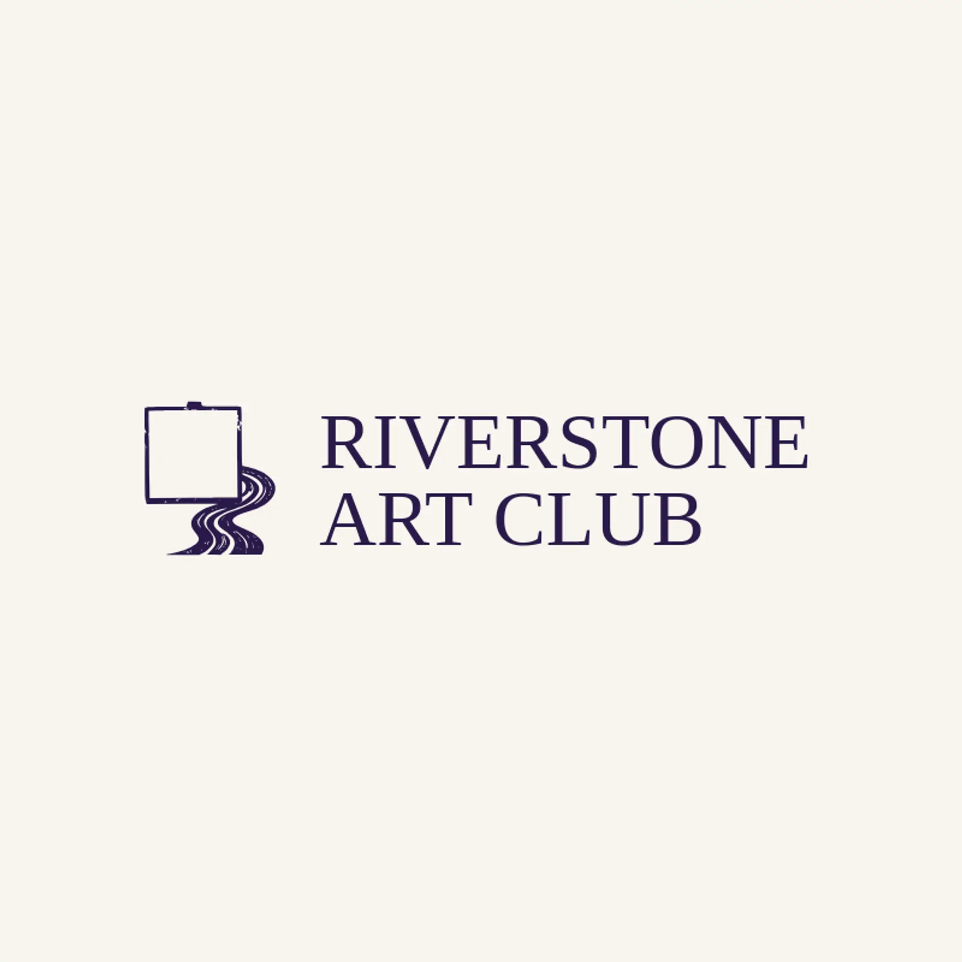Riverstone Art Club logo for canvas