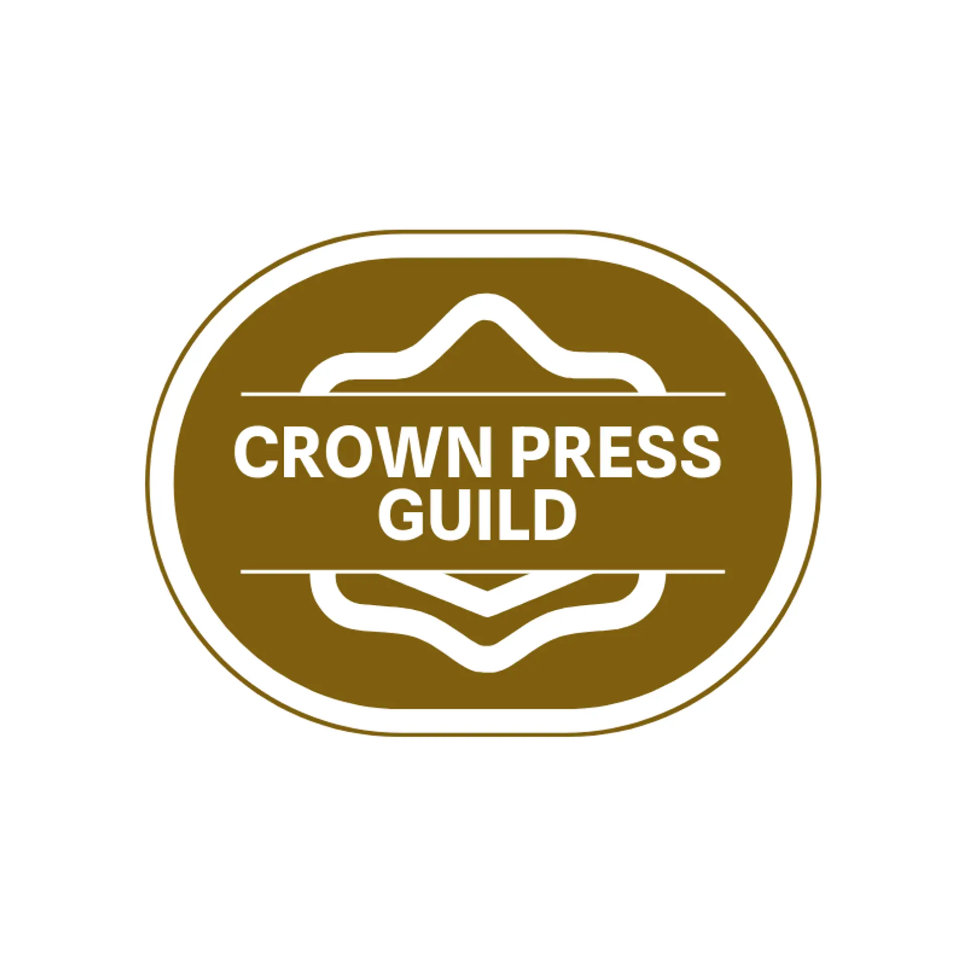 Crown Press Guild logo for stamp
