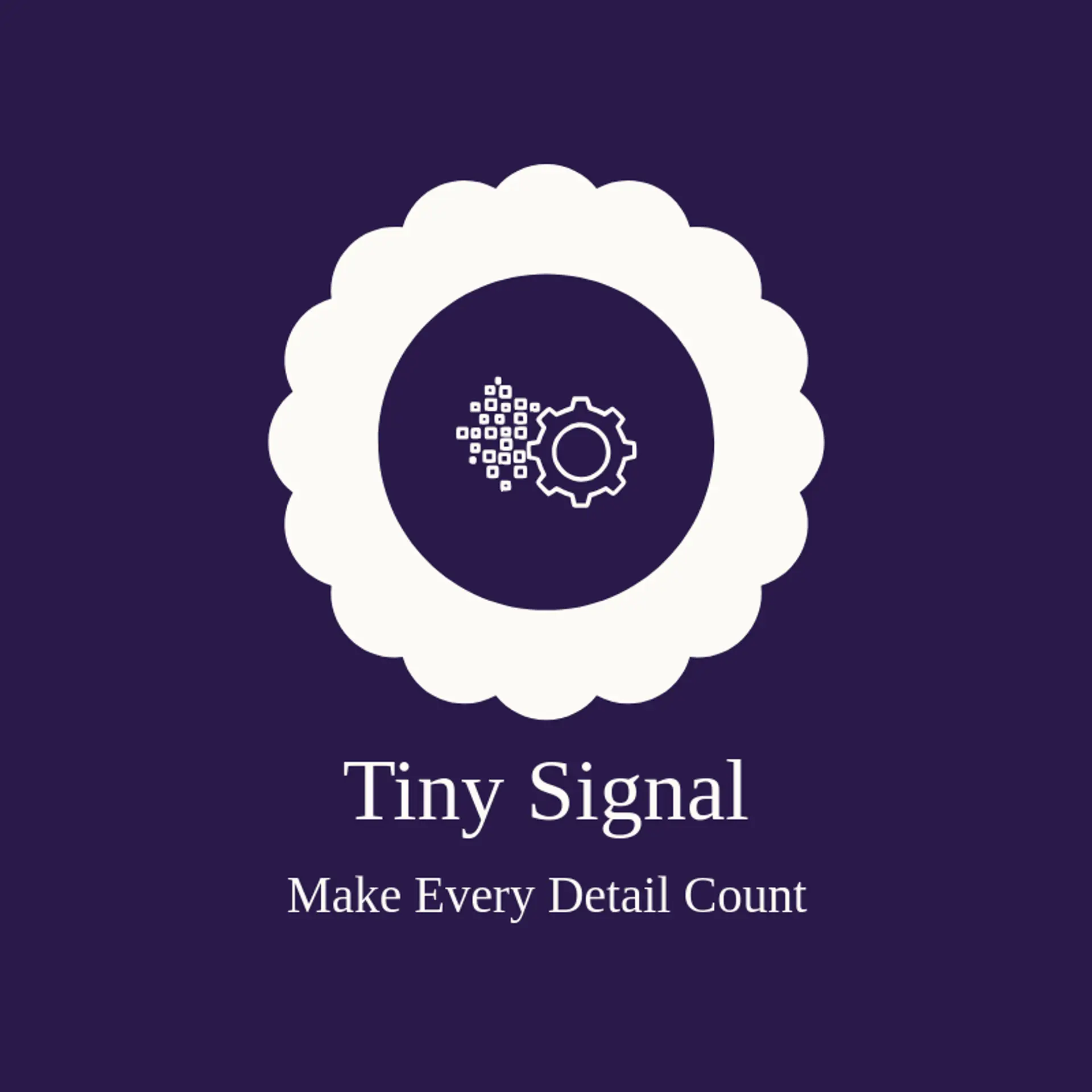 Tiny Signal logo for graphic designer