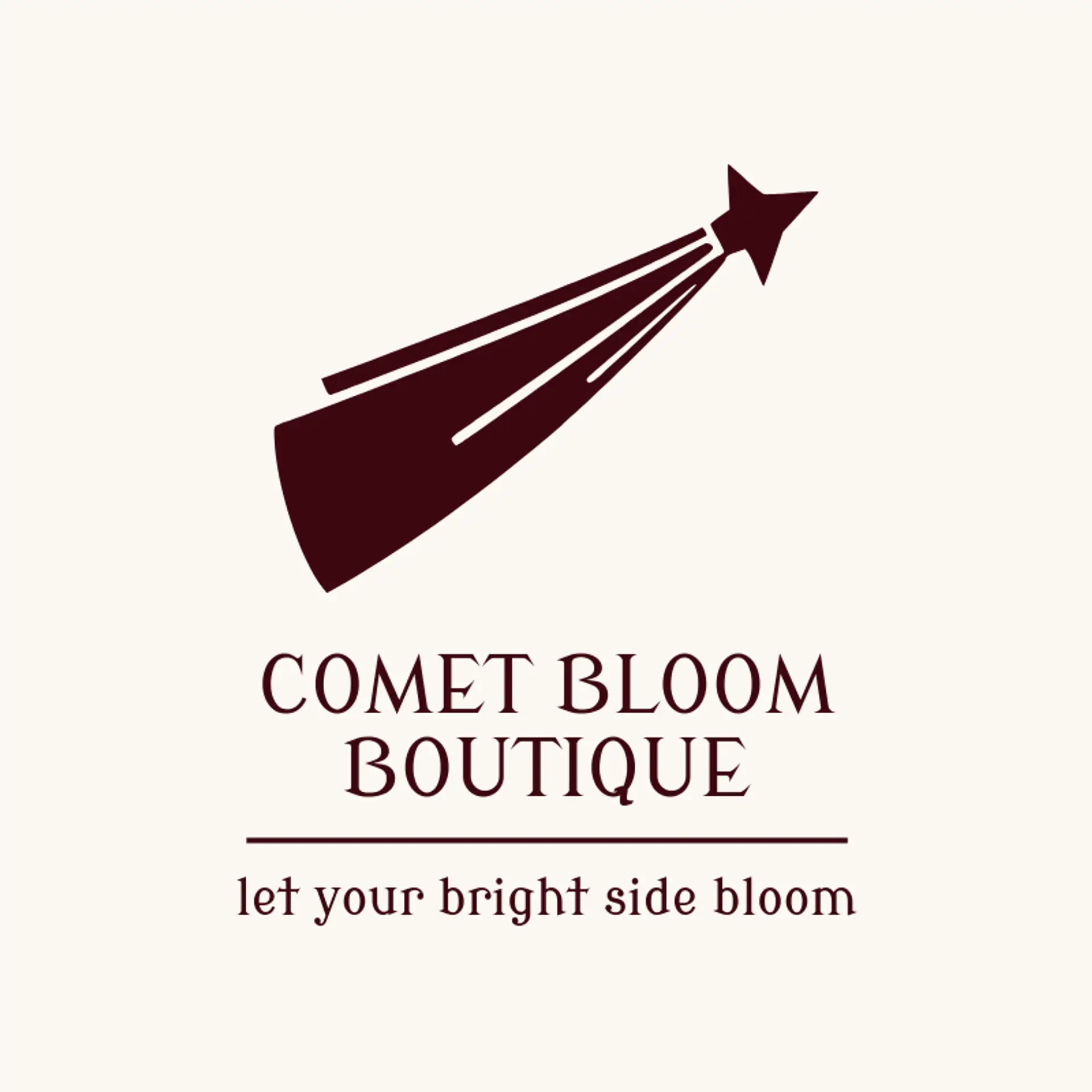 Comet Bloom Boutique logo for comet