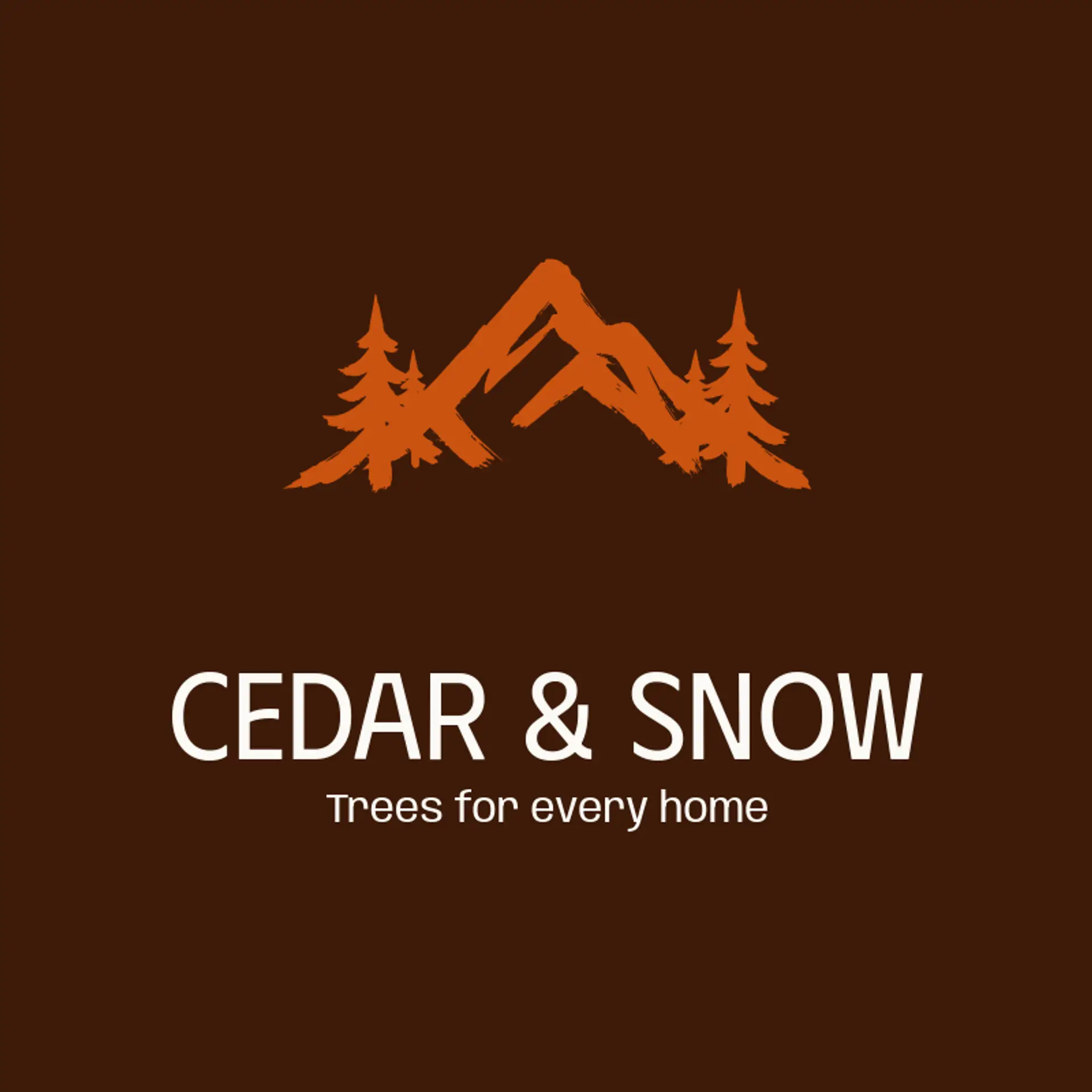Cedar & Snow logo for christmas tree