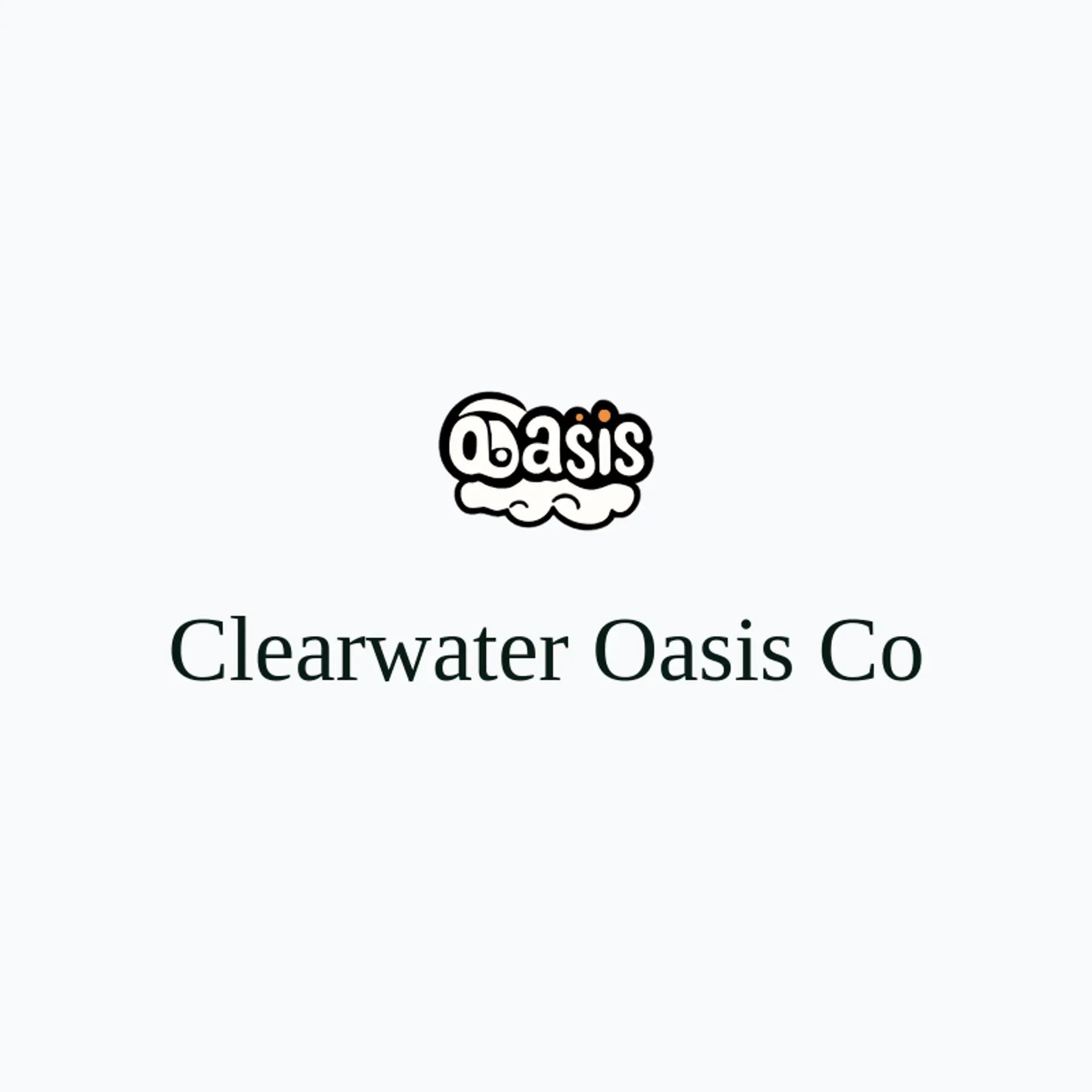 Clearwater Oasis Co logo for oasis