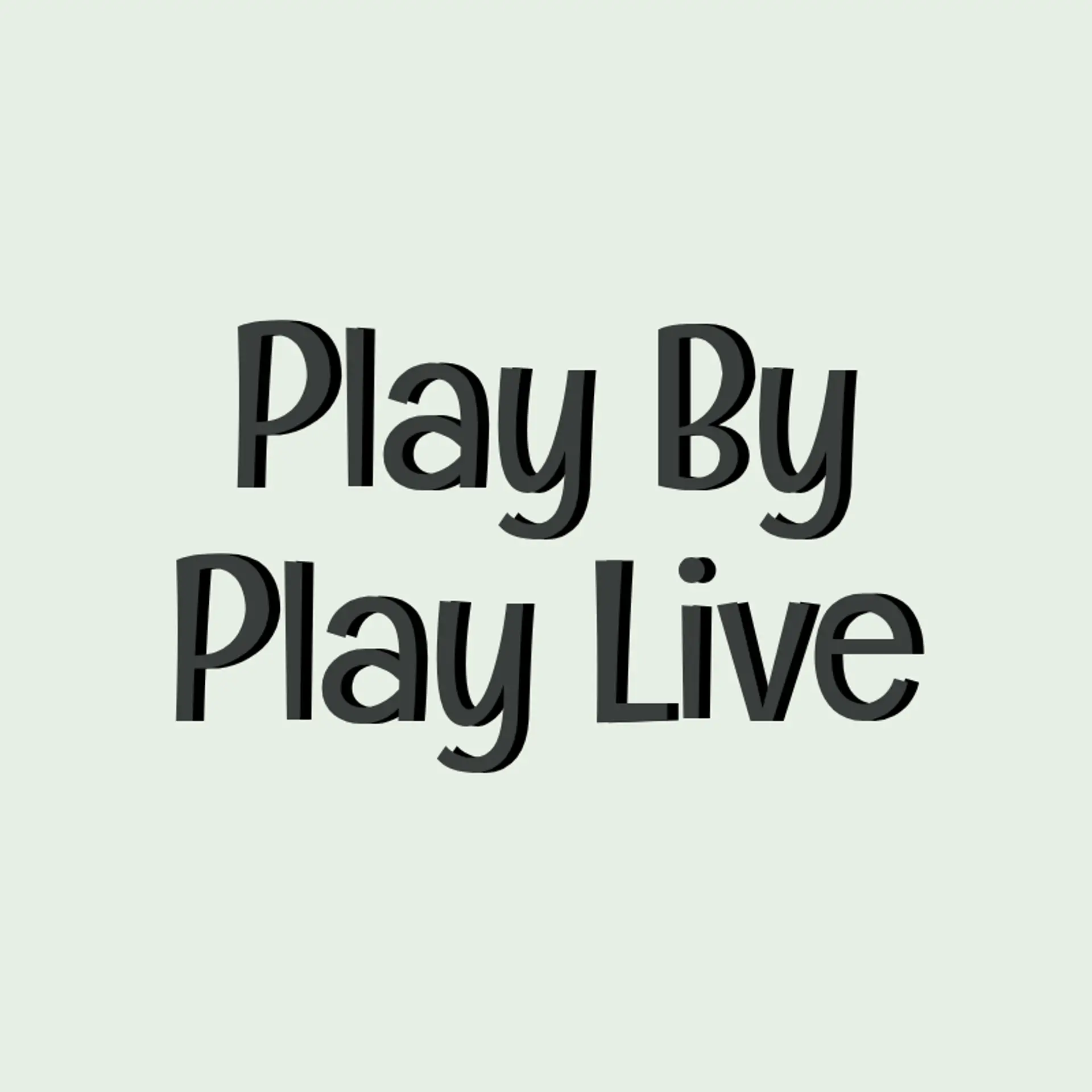 Play by Play LIVE logo for sports podcast