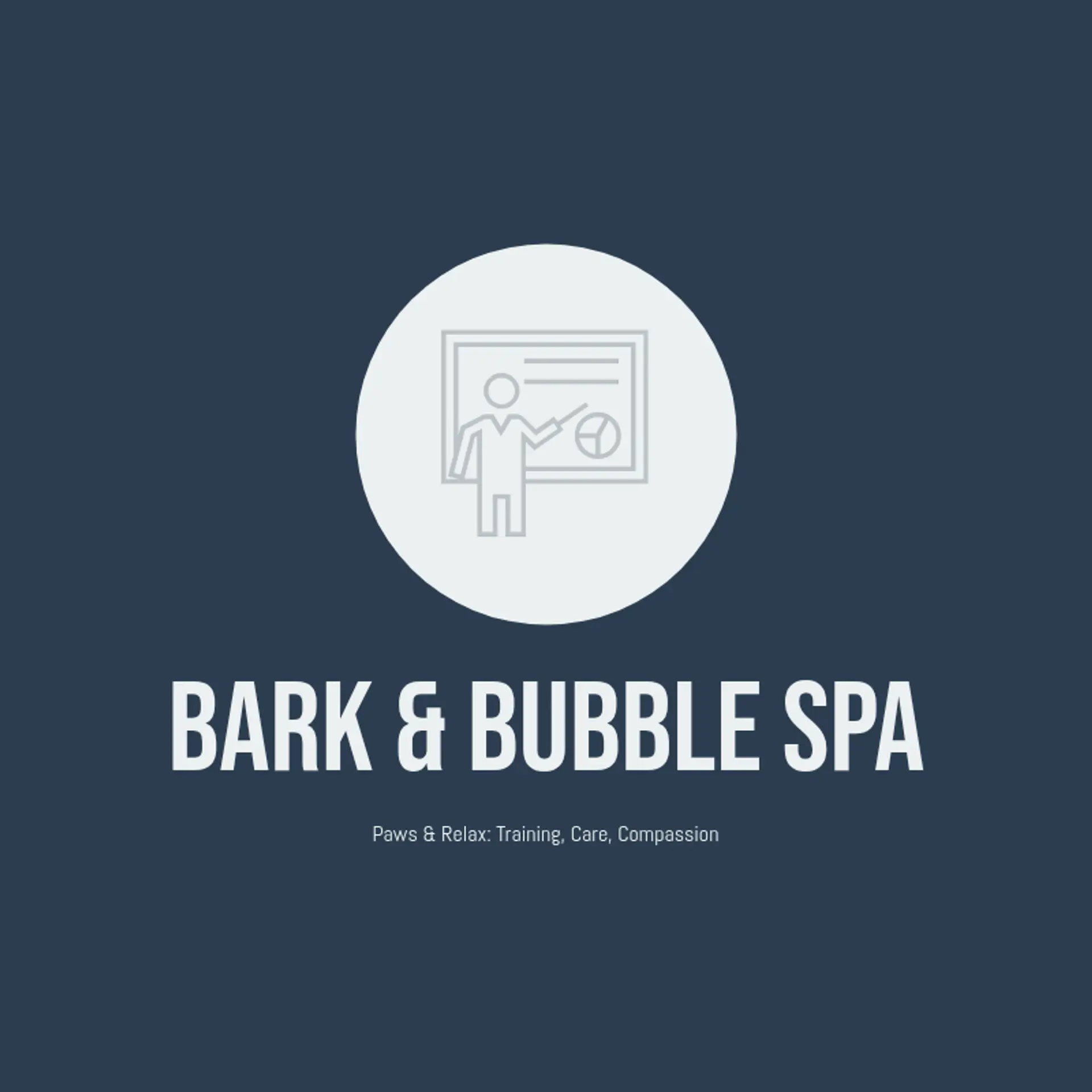 The Pampered Pup logo for dog daycare training spa