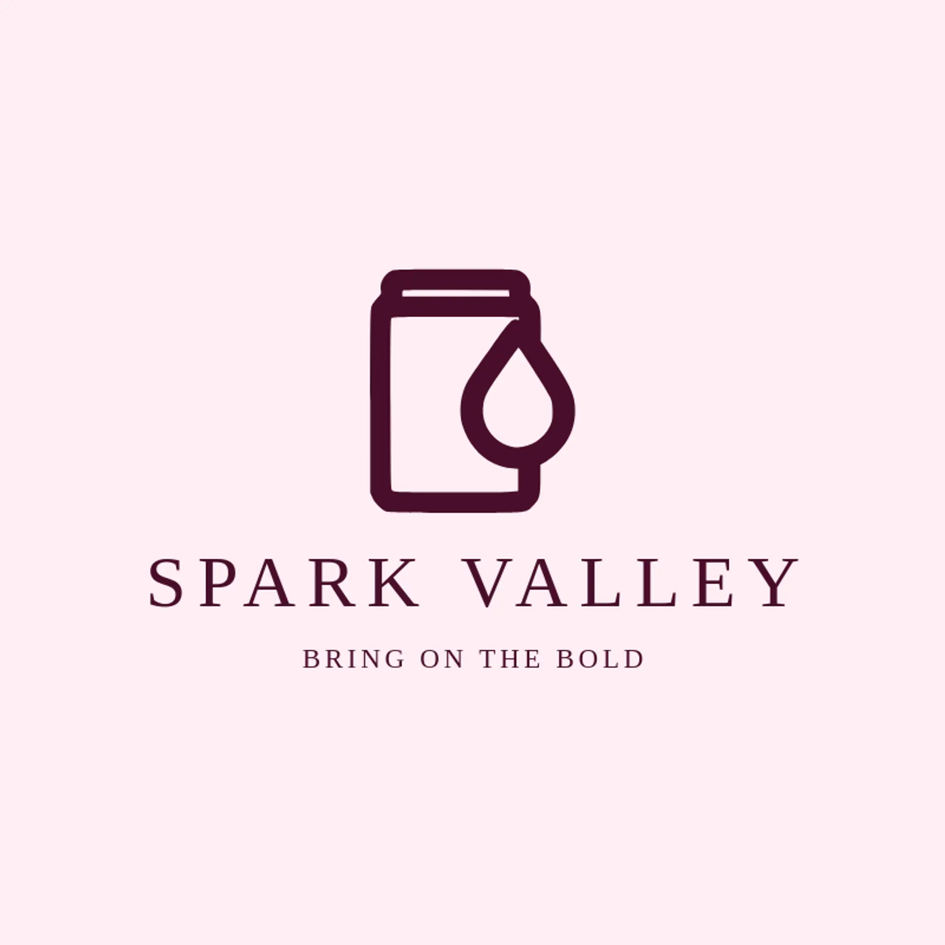 Spark Valley logo for energy drink