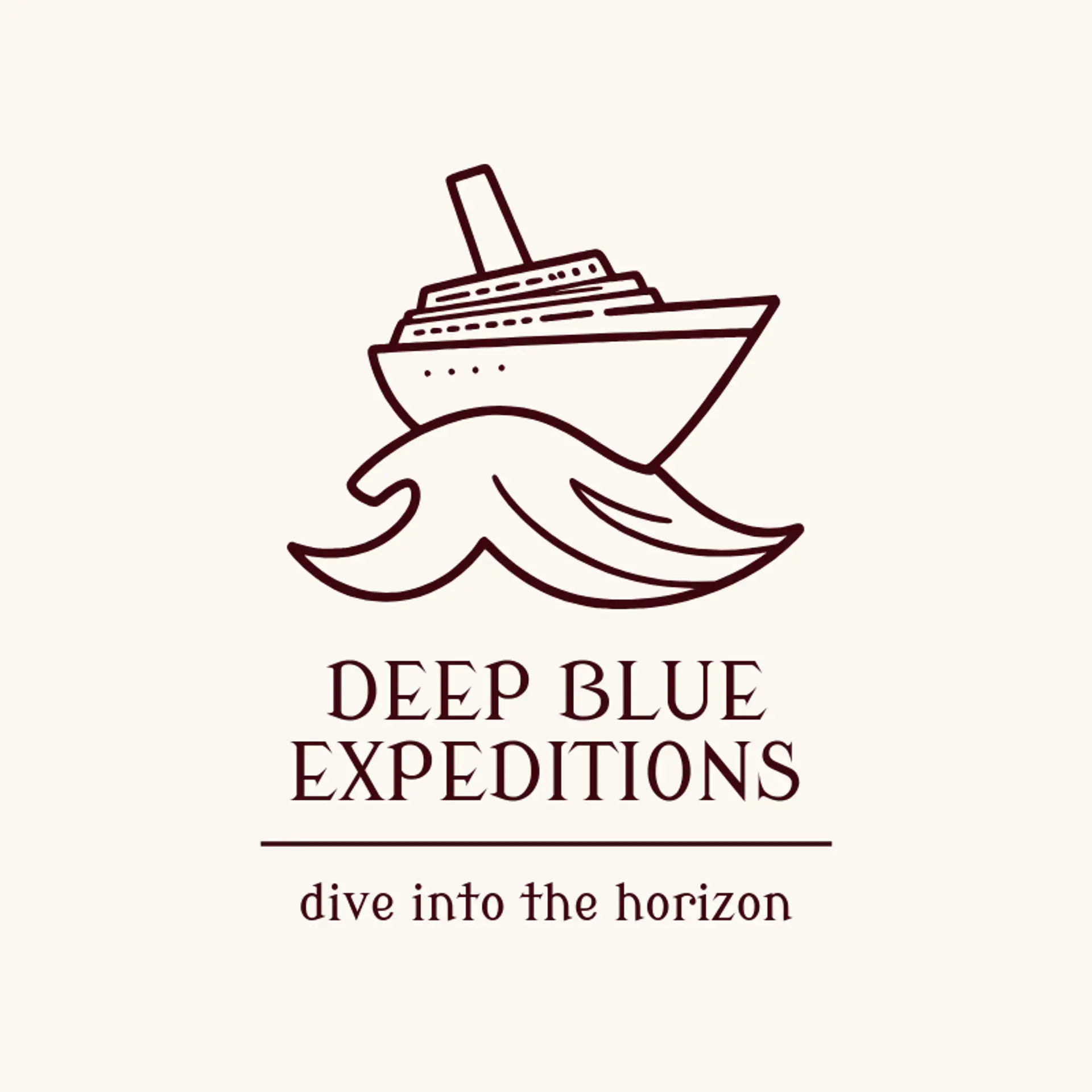 Deep Blue Expeditions logo for cruise