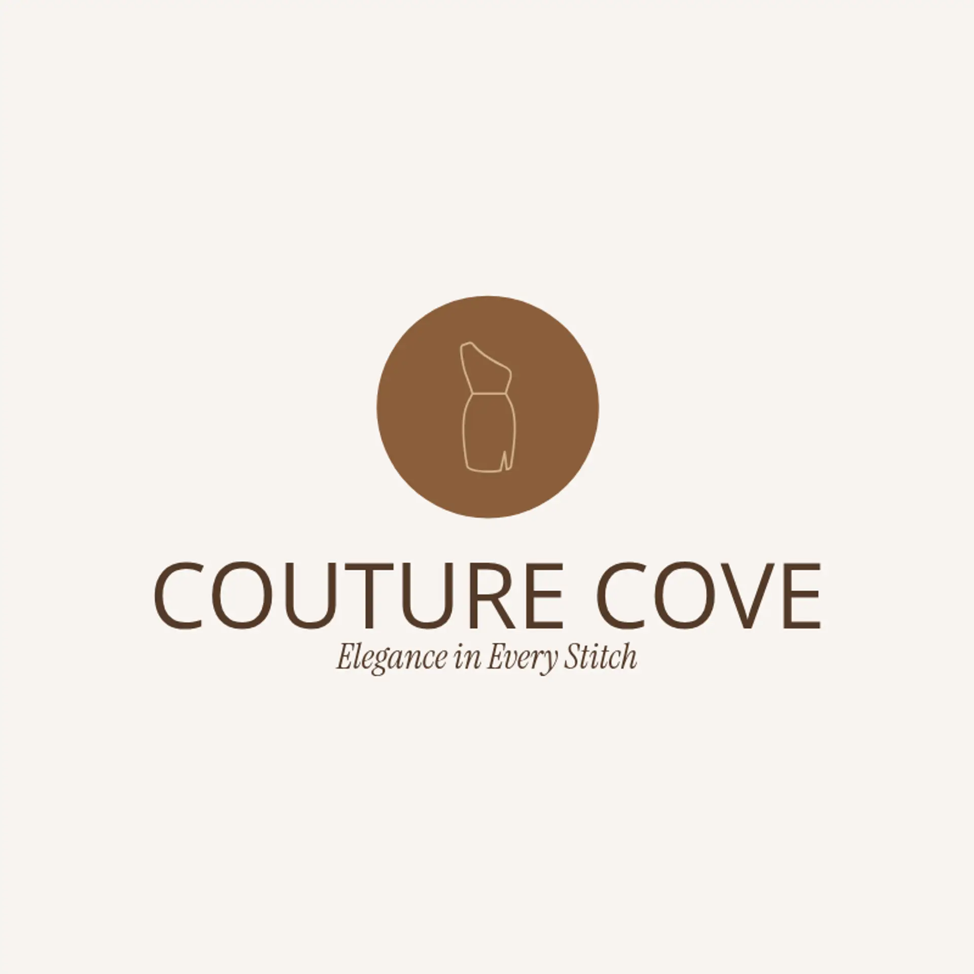 Couture Cove logo for fashion designer