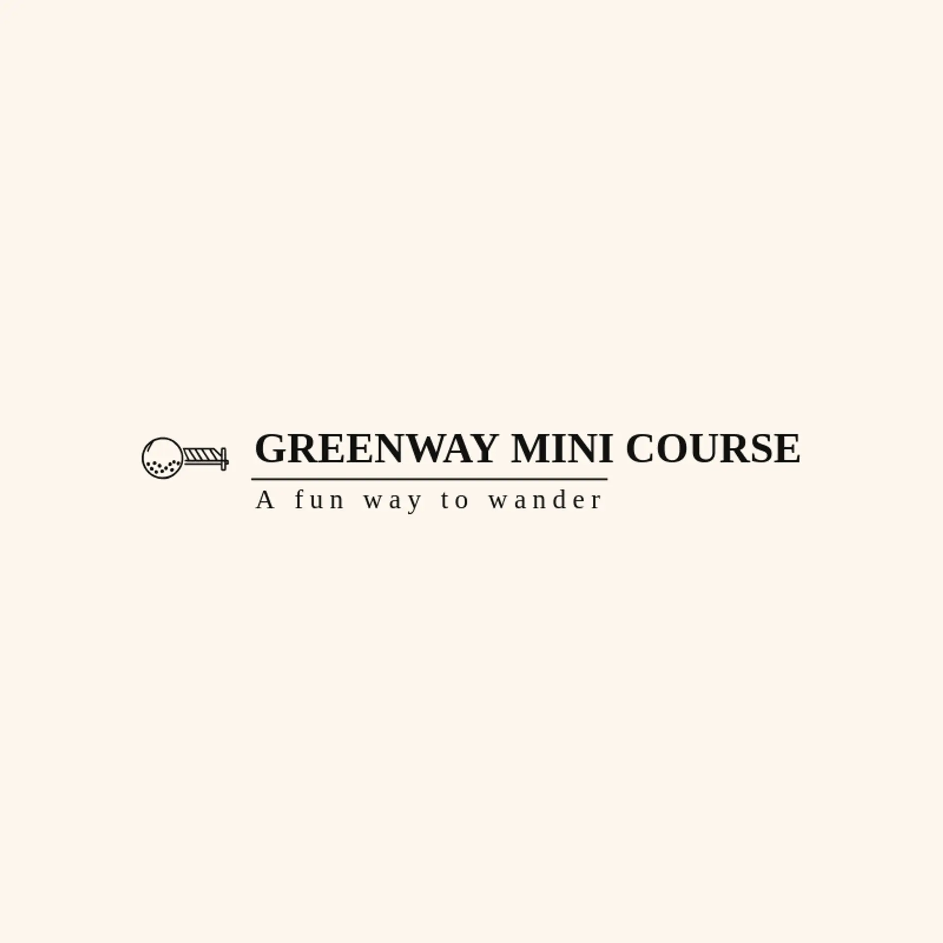 Greenway Mini Course logo for mini golf