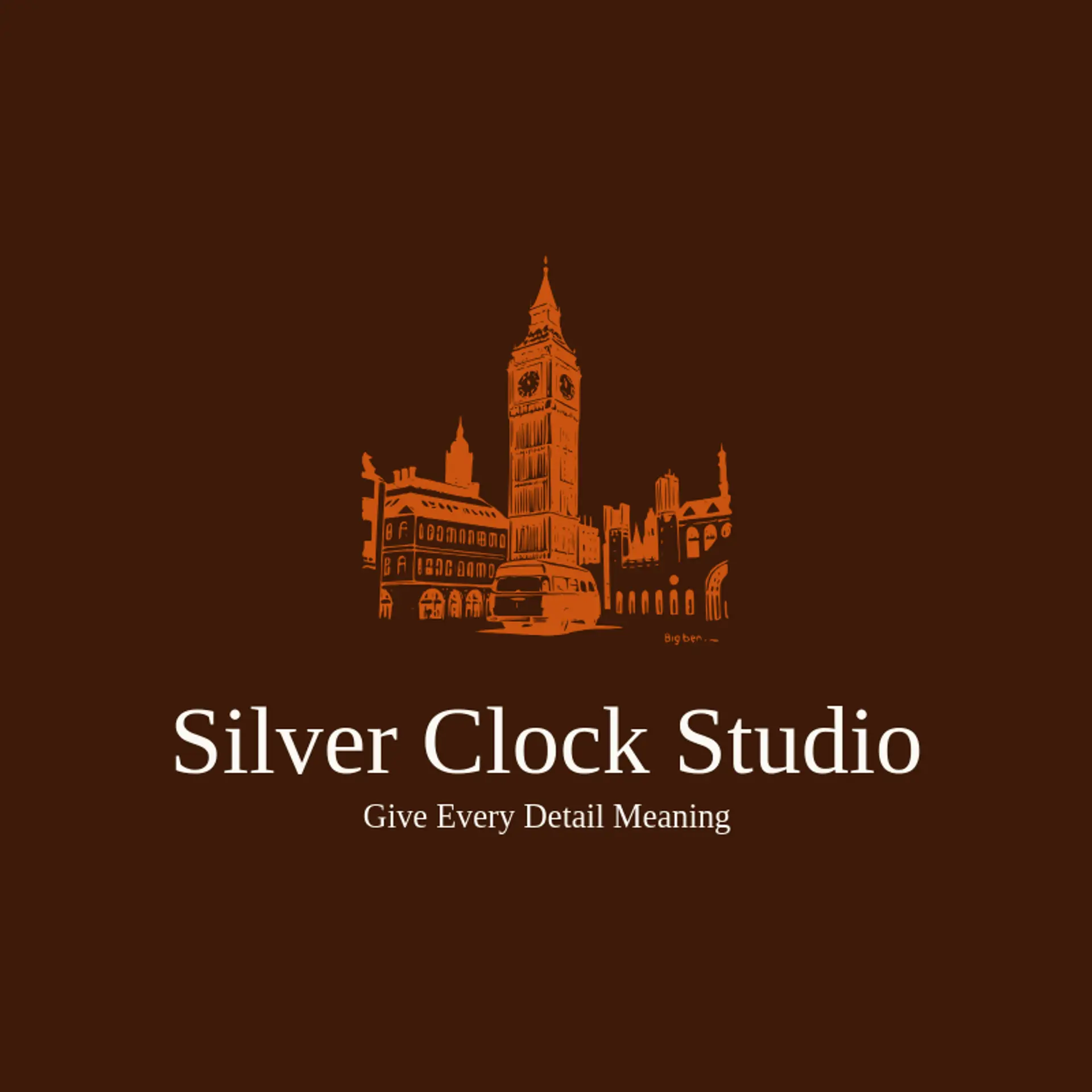 Silver Clock Studio logo for london