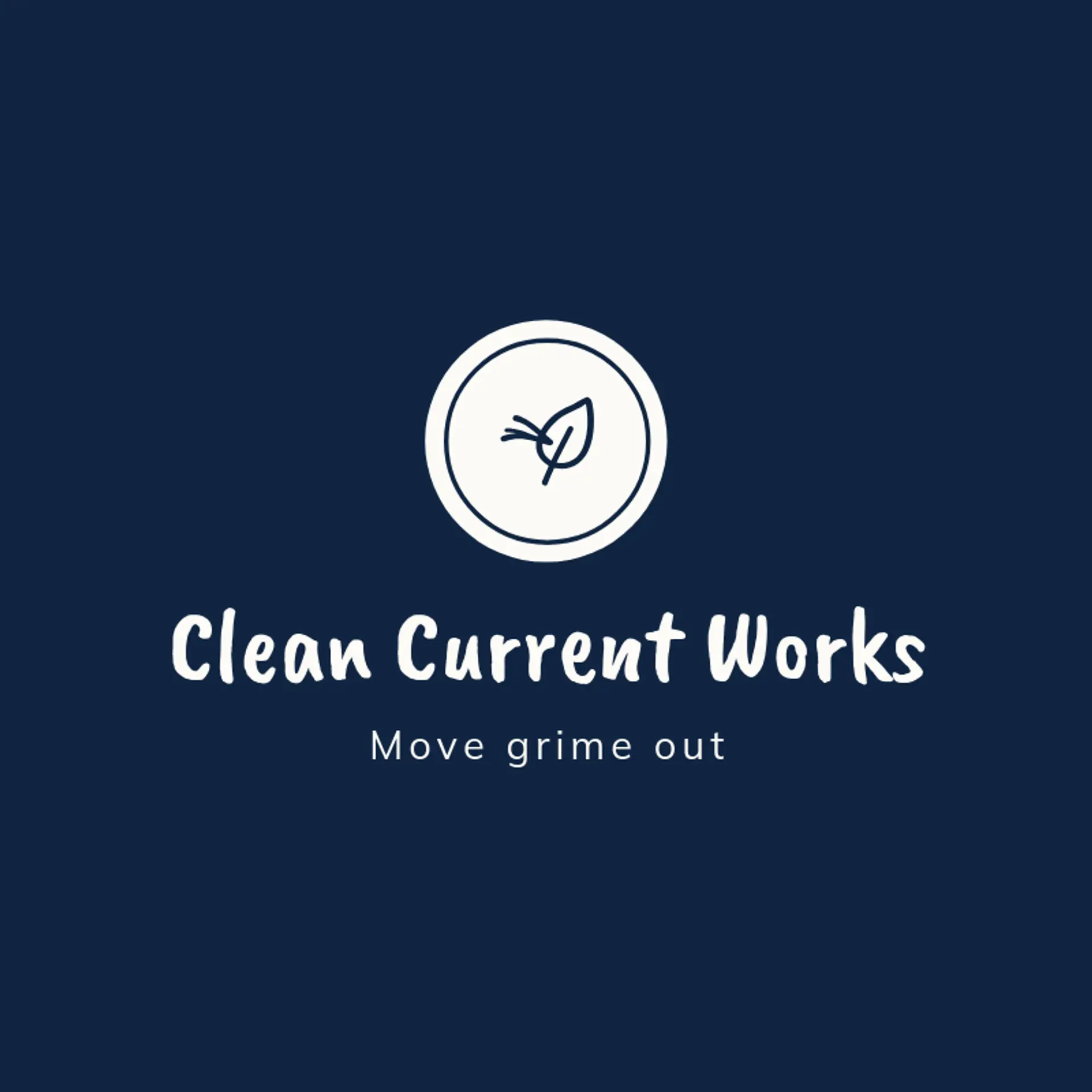 Clean Current Works logo for pressure wash