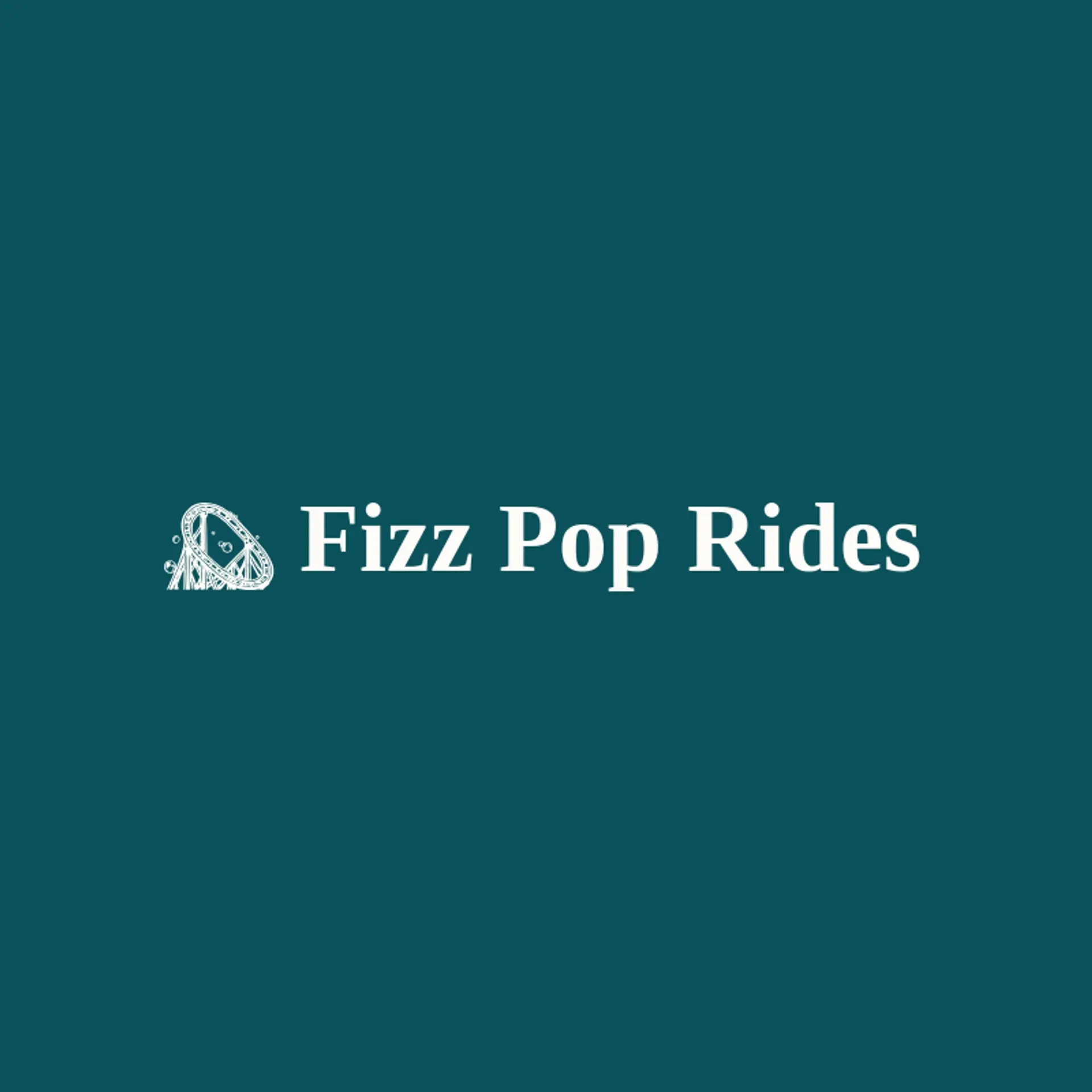 Fizz Pop Rides logo for roller coaster