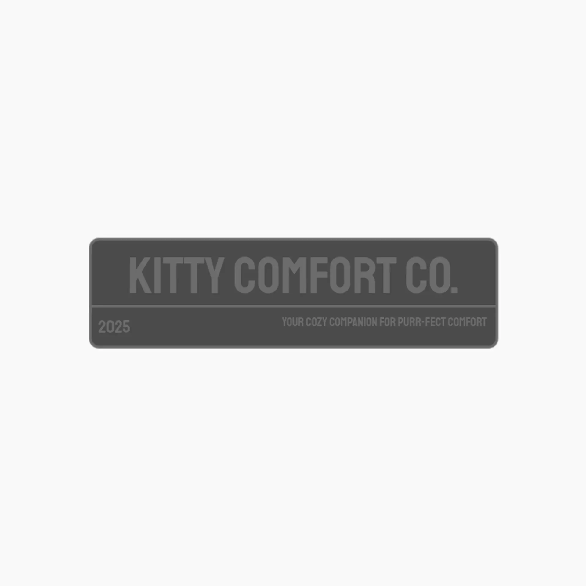 Kitty Comfort Co. logo for cat pet care