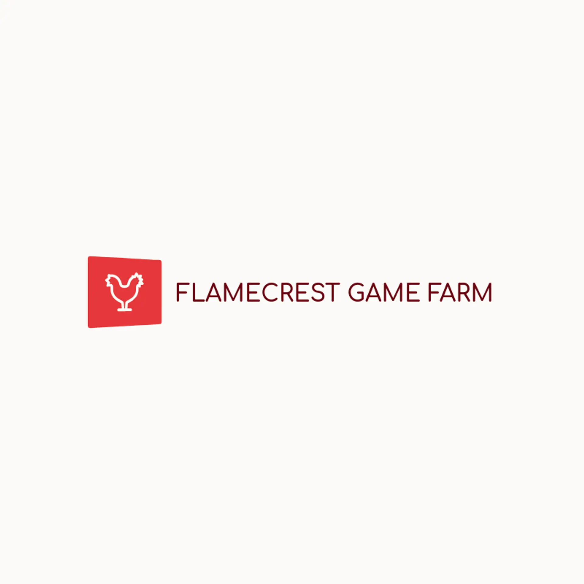 Flamecrest Game Farm logo for gamefowl