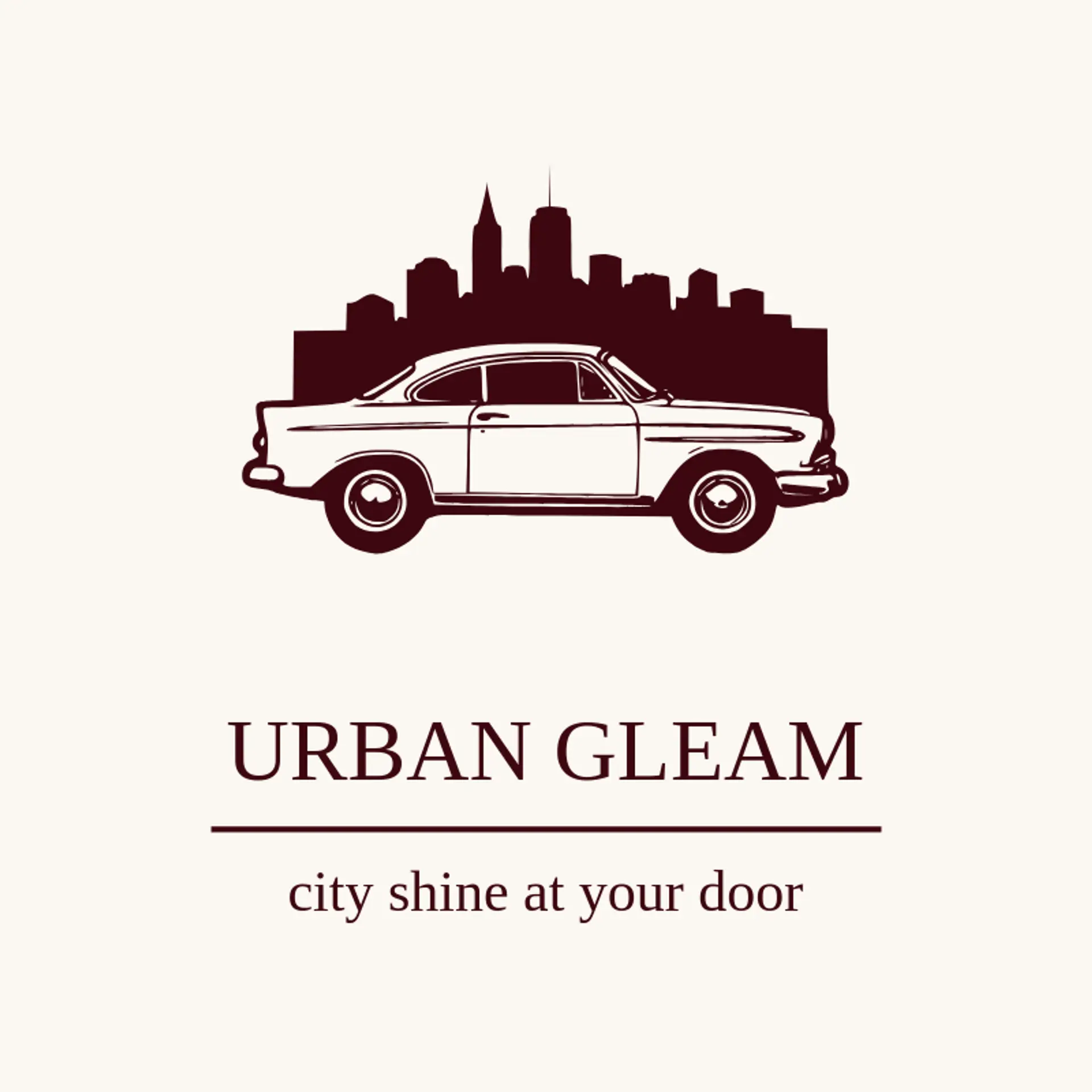 Urban Gleam logo for mobile detailing
