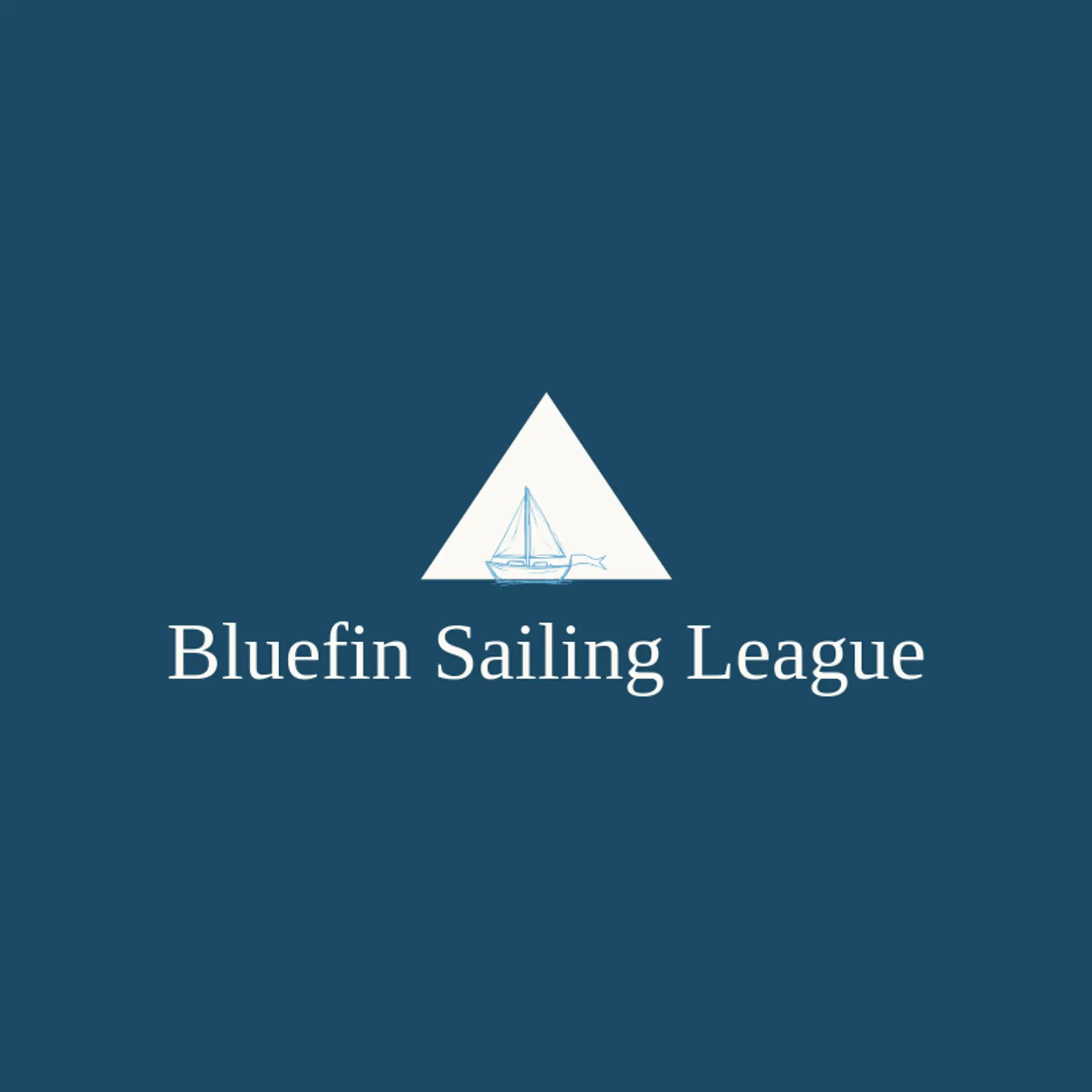 Bluefin Sailing League logo for sailboat
