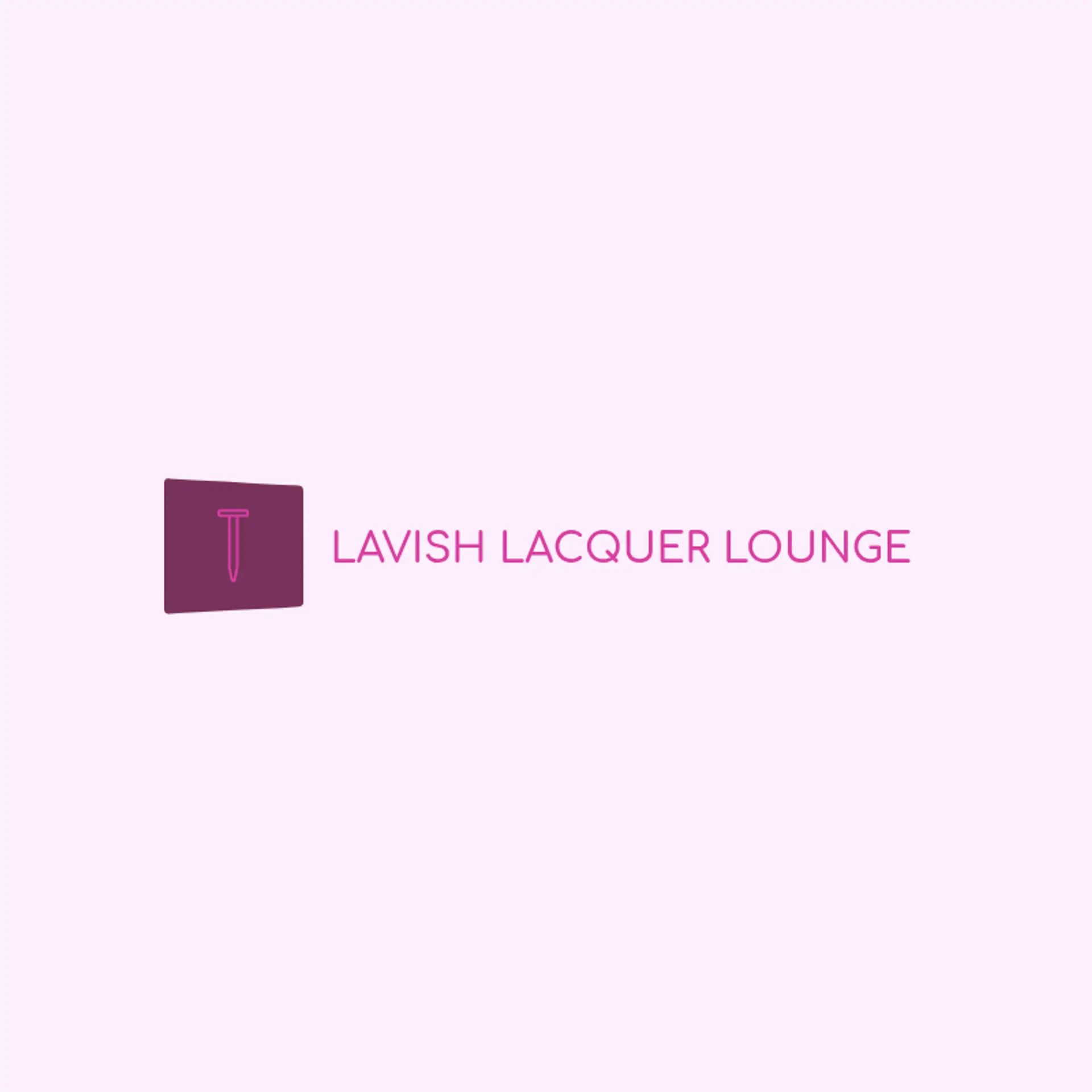 Lavish Lacquer Lounge logo for nail salon