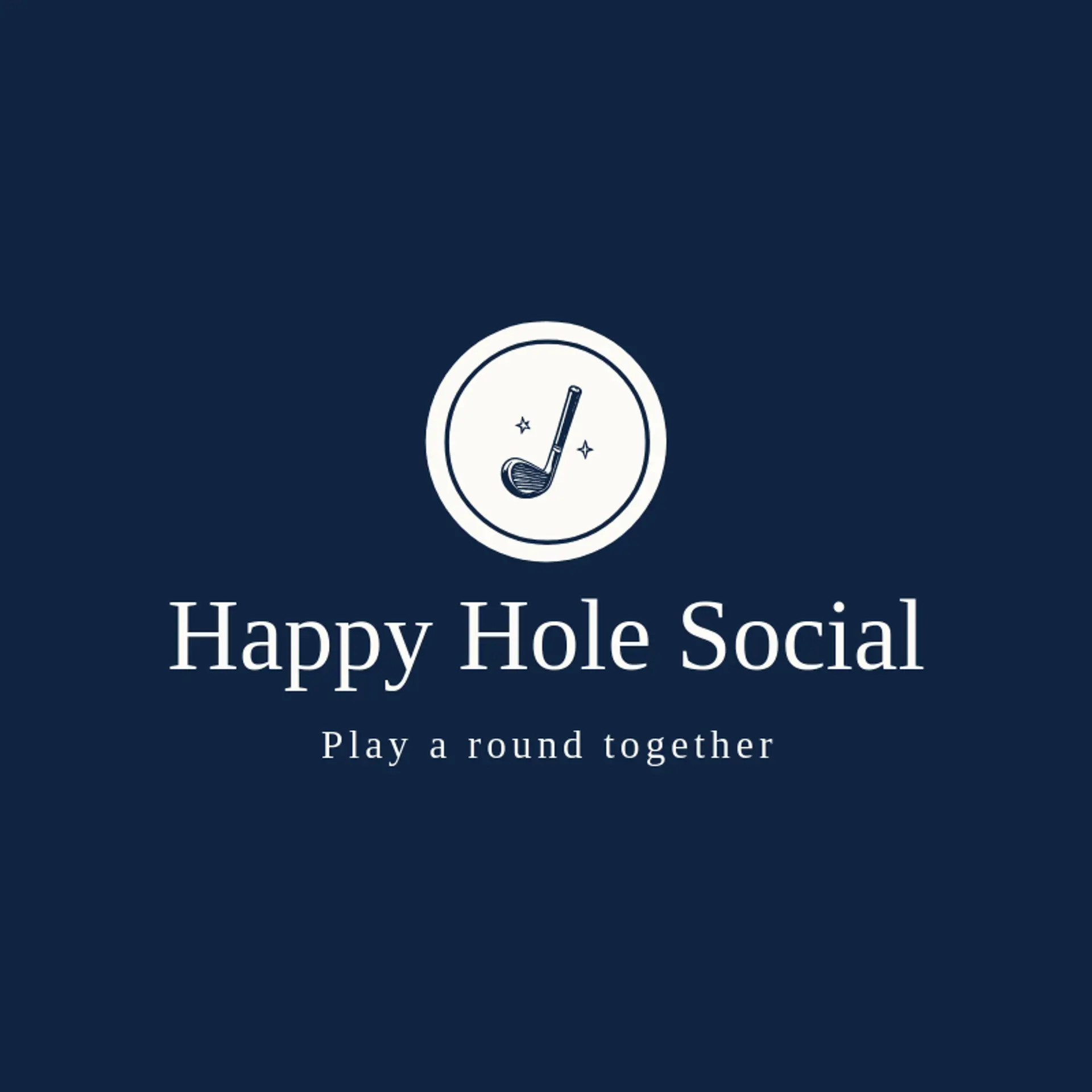 Happy Hole Social logo for mini golf