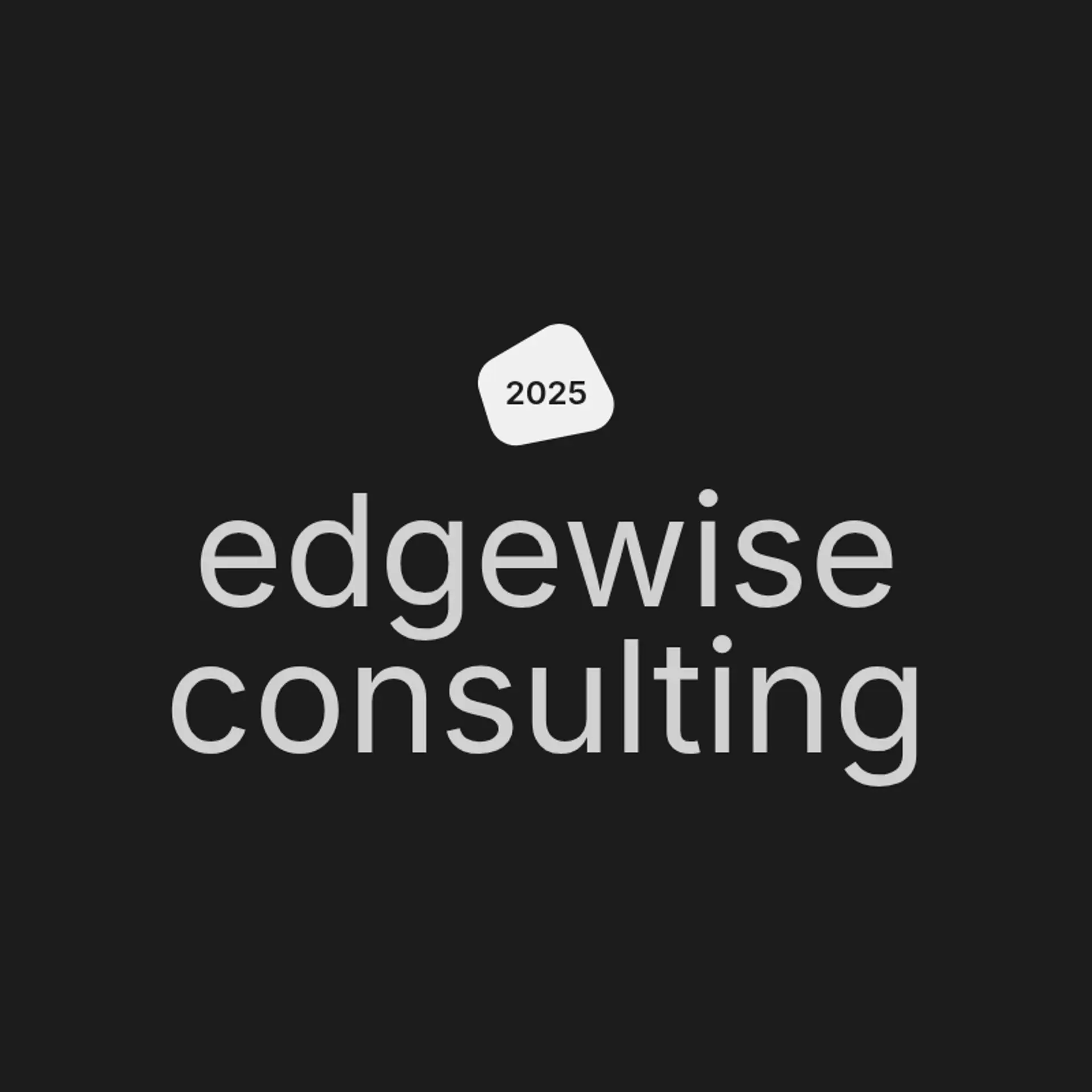 Edgewise Consulting logo for consulting firm