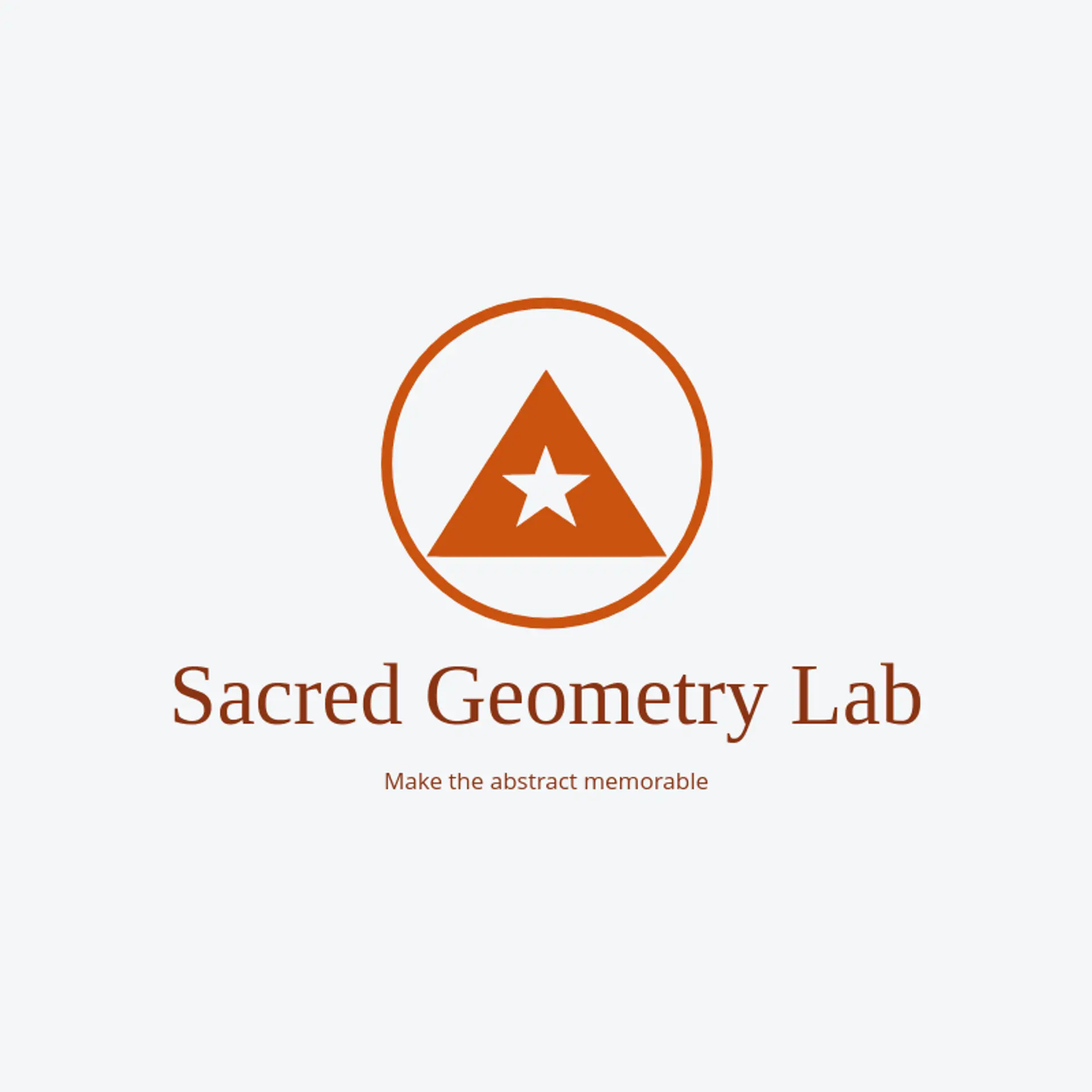 Sacred Geometry Lab logo for pyramid