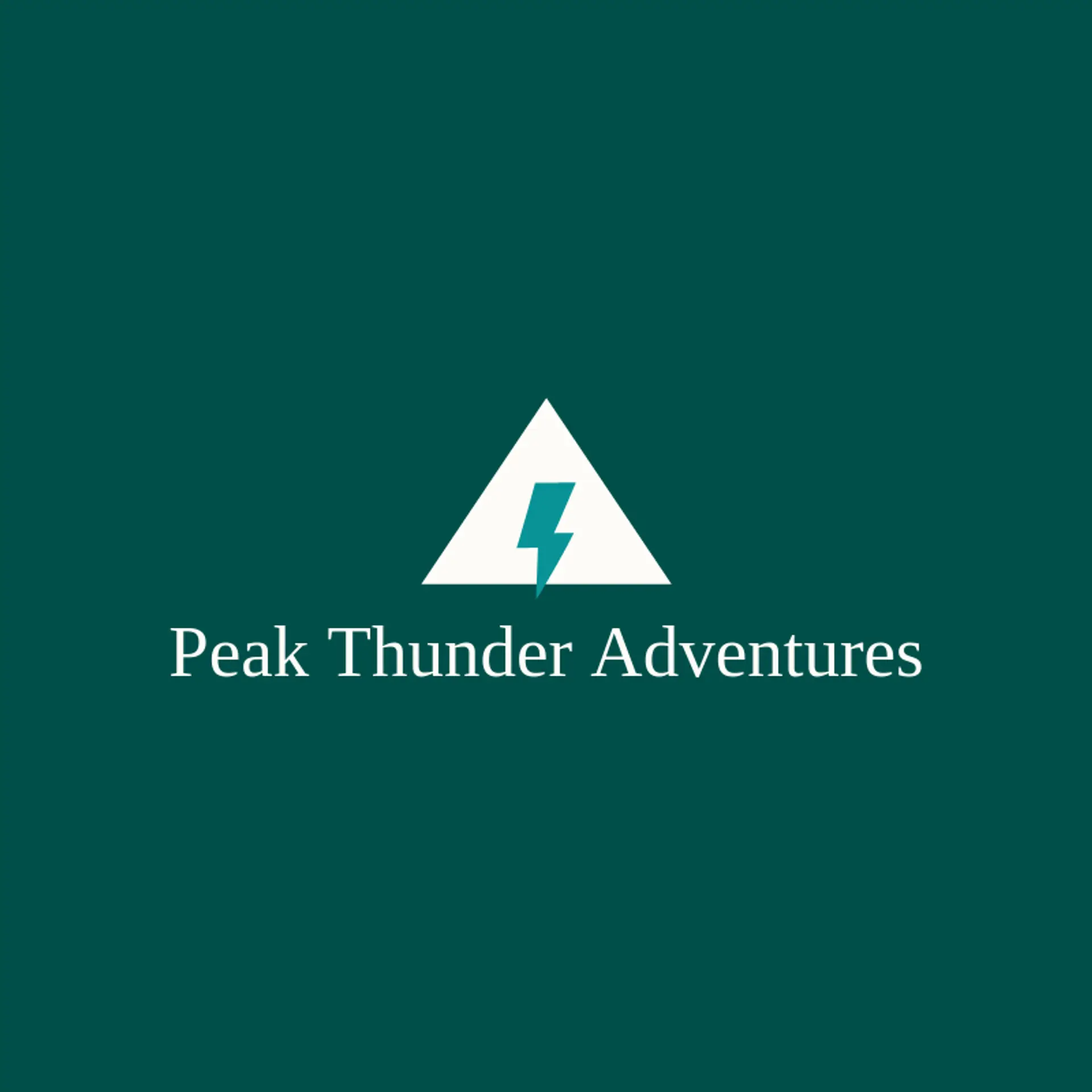 Peak Thunder Adventures logo for thunder