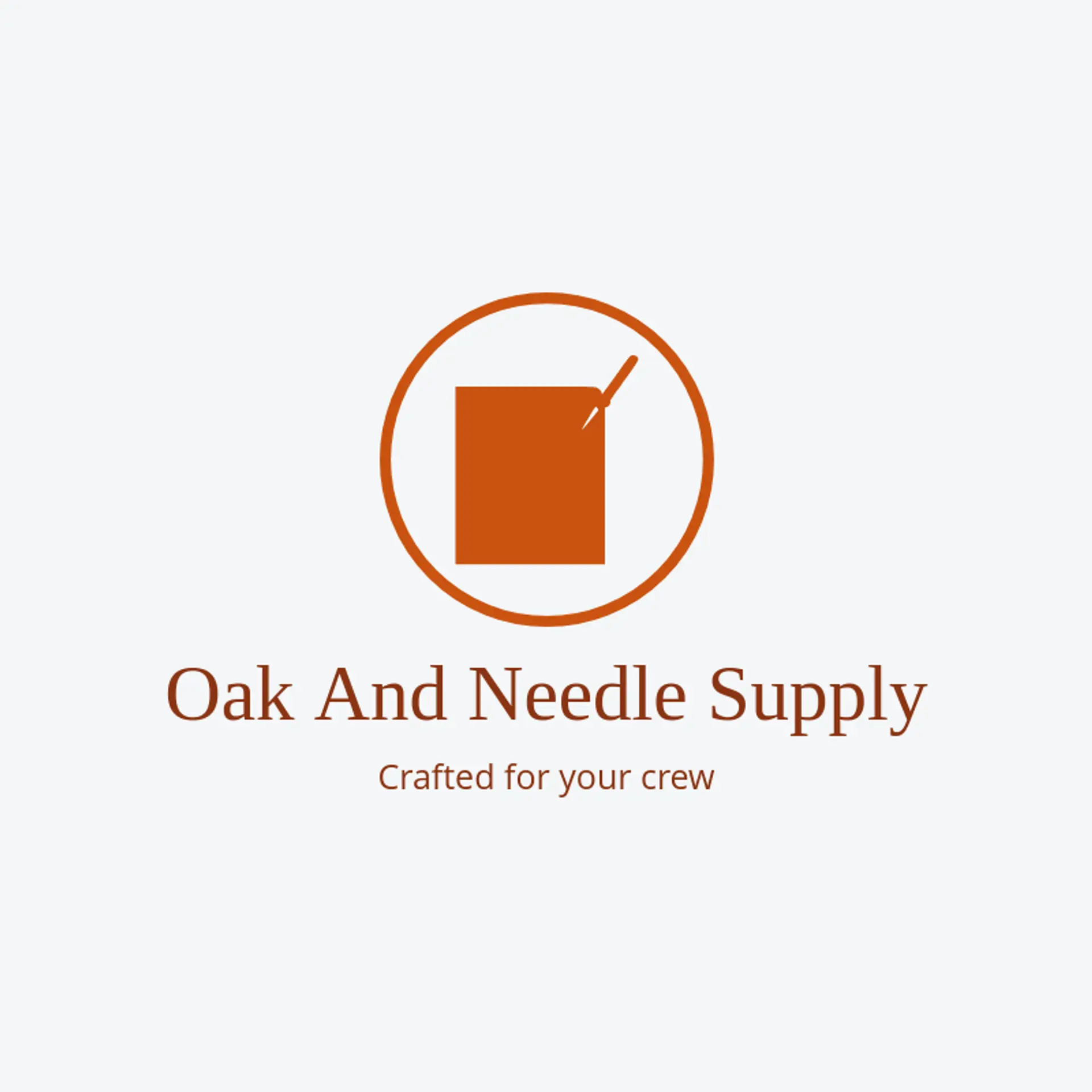 Oak and Needle Supply logo for uniform