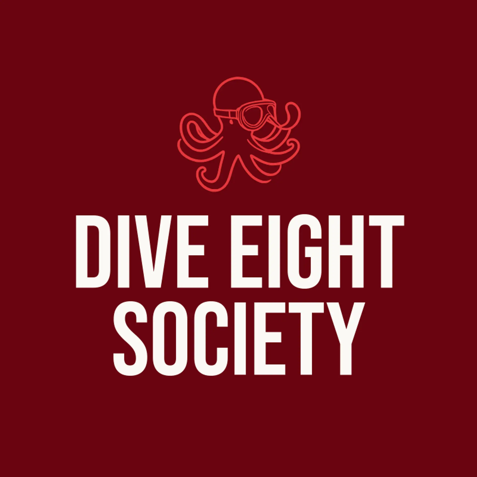 Dive Eight Society logo for octopus