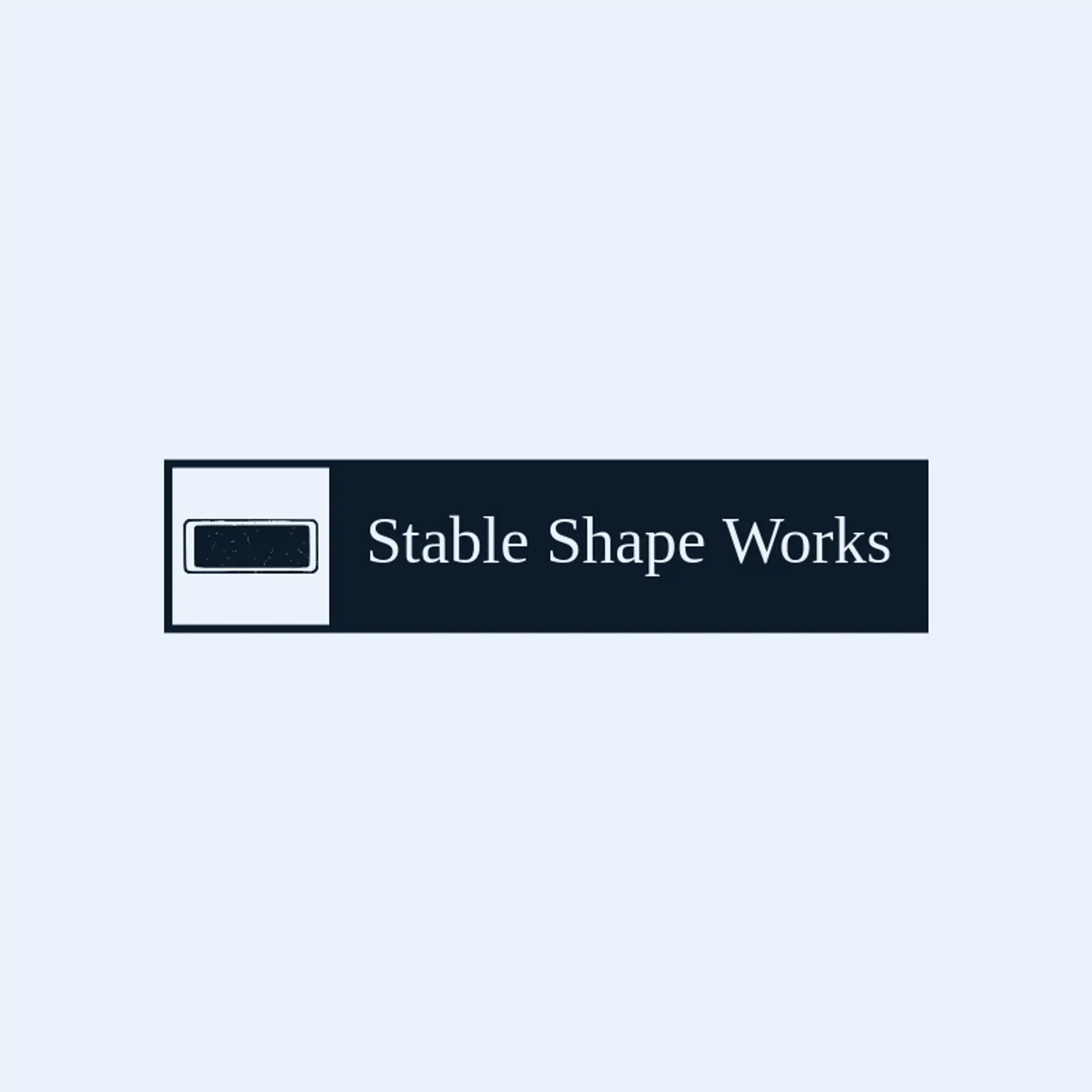 Stable Shape Works logo for rectangle