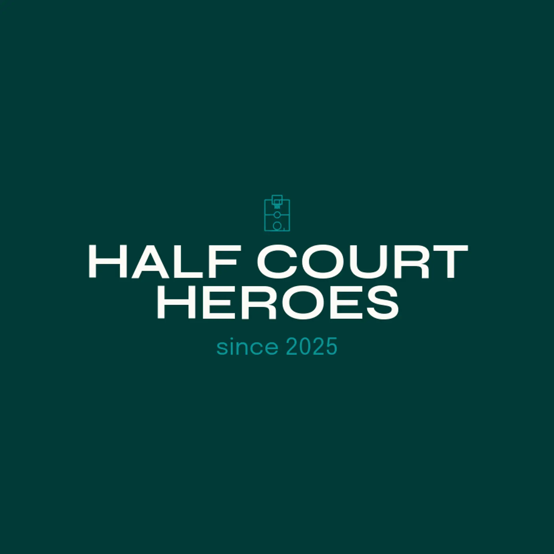 Half Court Heroes logo for court