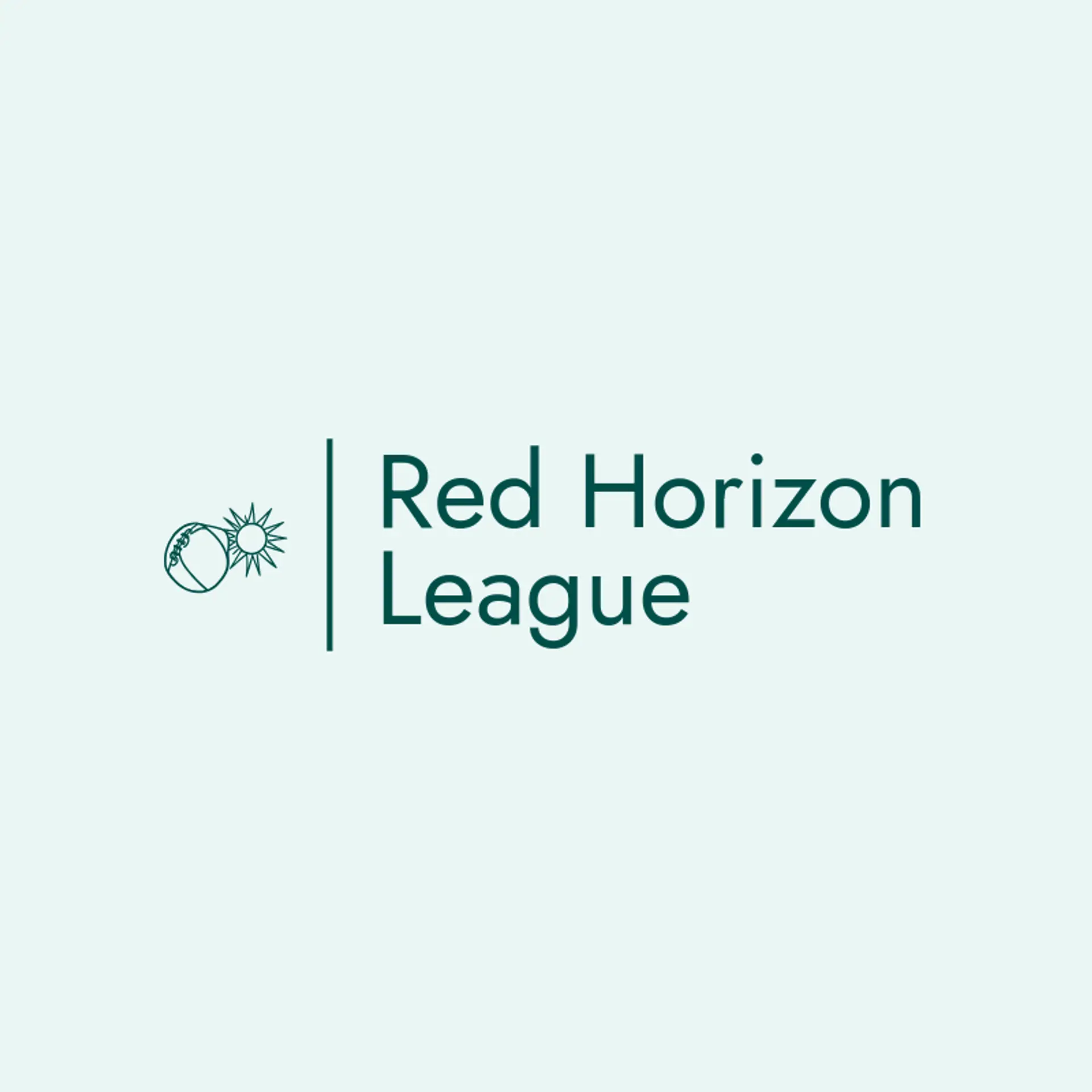 Red Horizon League logo for football team