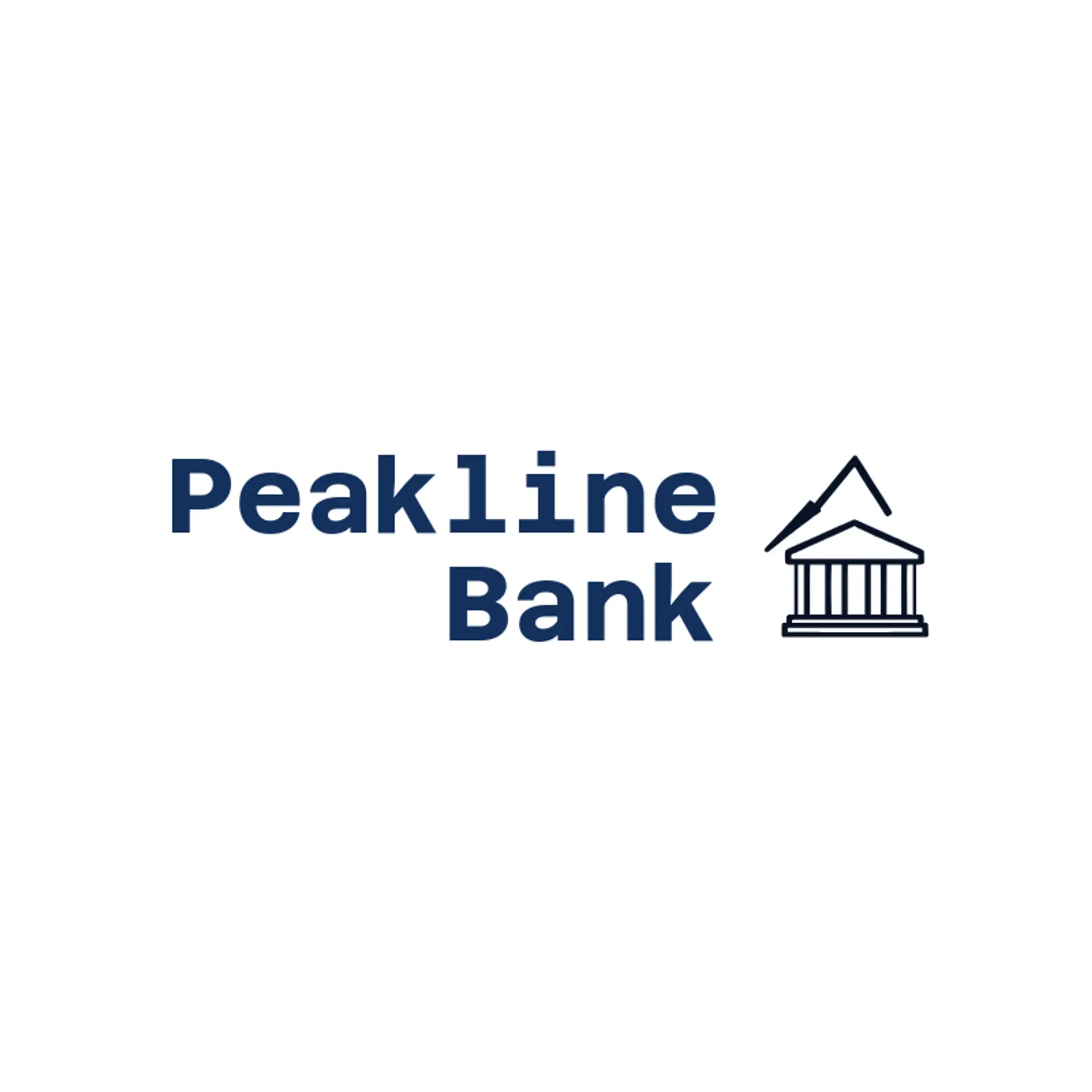 Peakline Bank logo for bank
