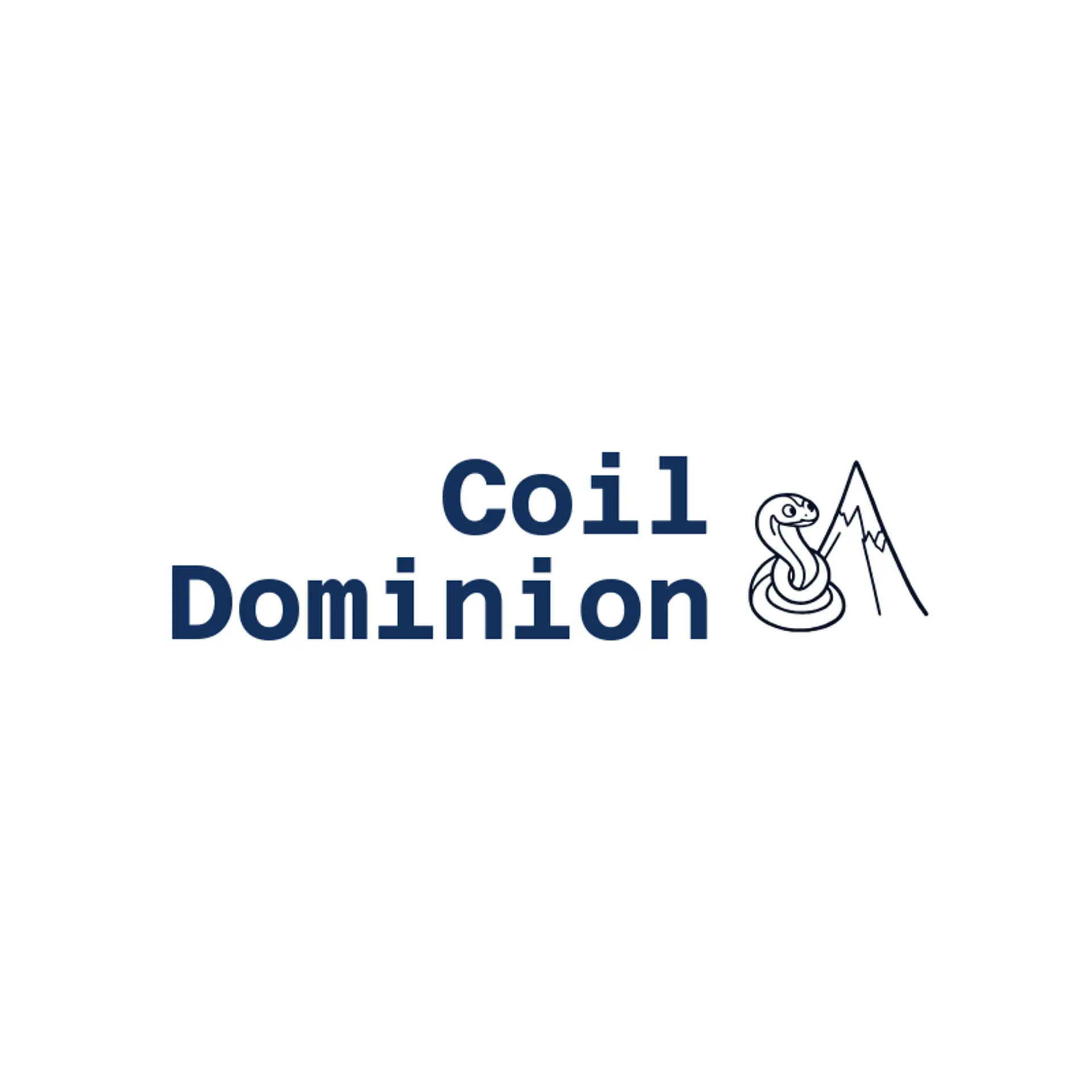 Coil Dominion logo for metal band