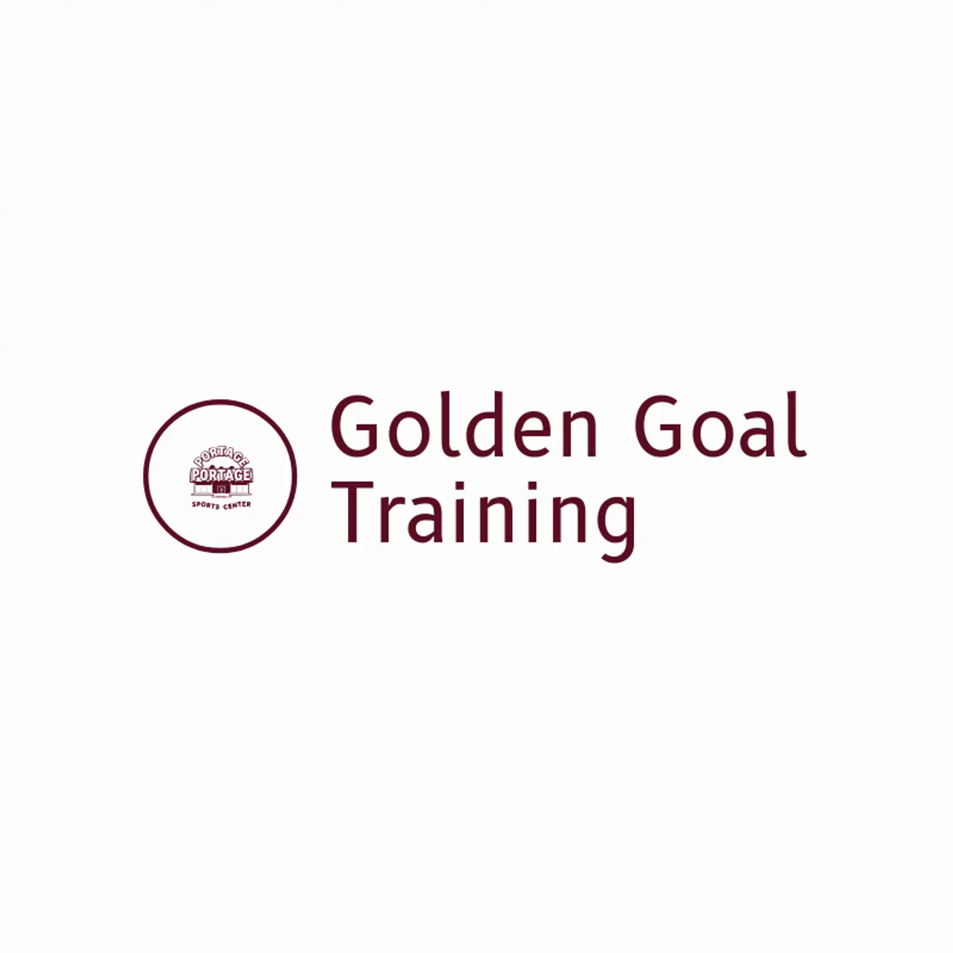 Golden Goal Training logo for sports center