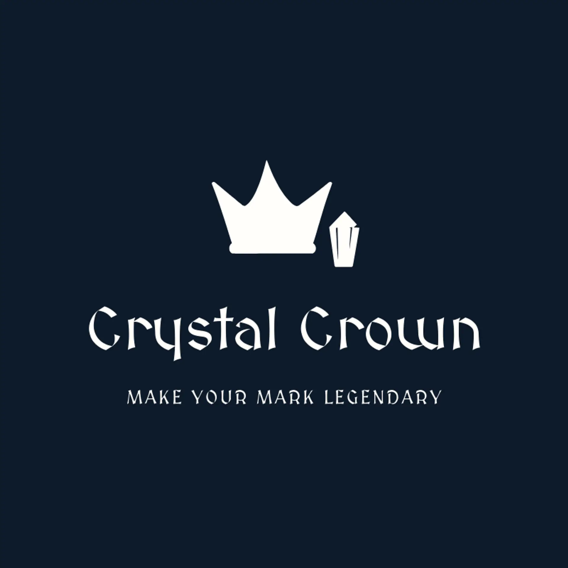Crystal Crown logo for fantasy