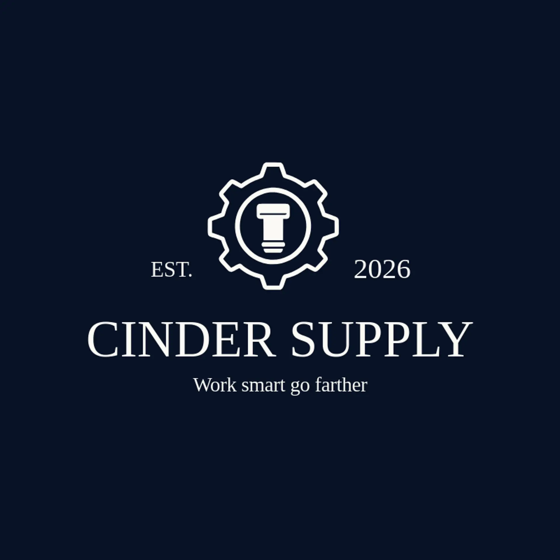 Cinder Supply logo for gear