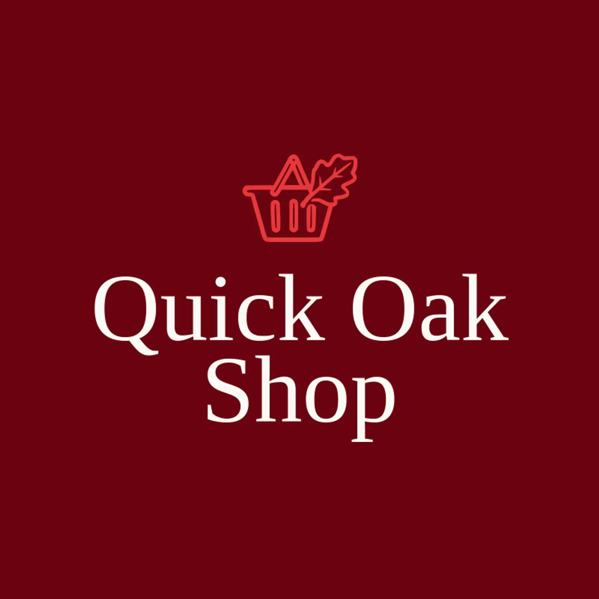 Quick Oak Shop logo for convenience store