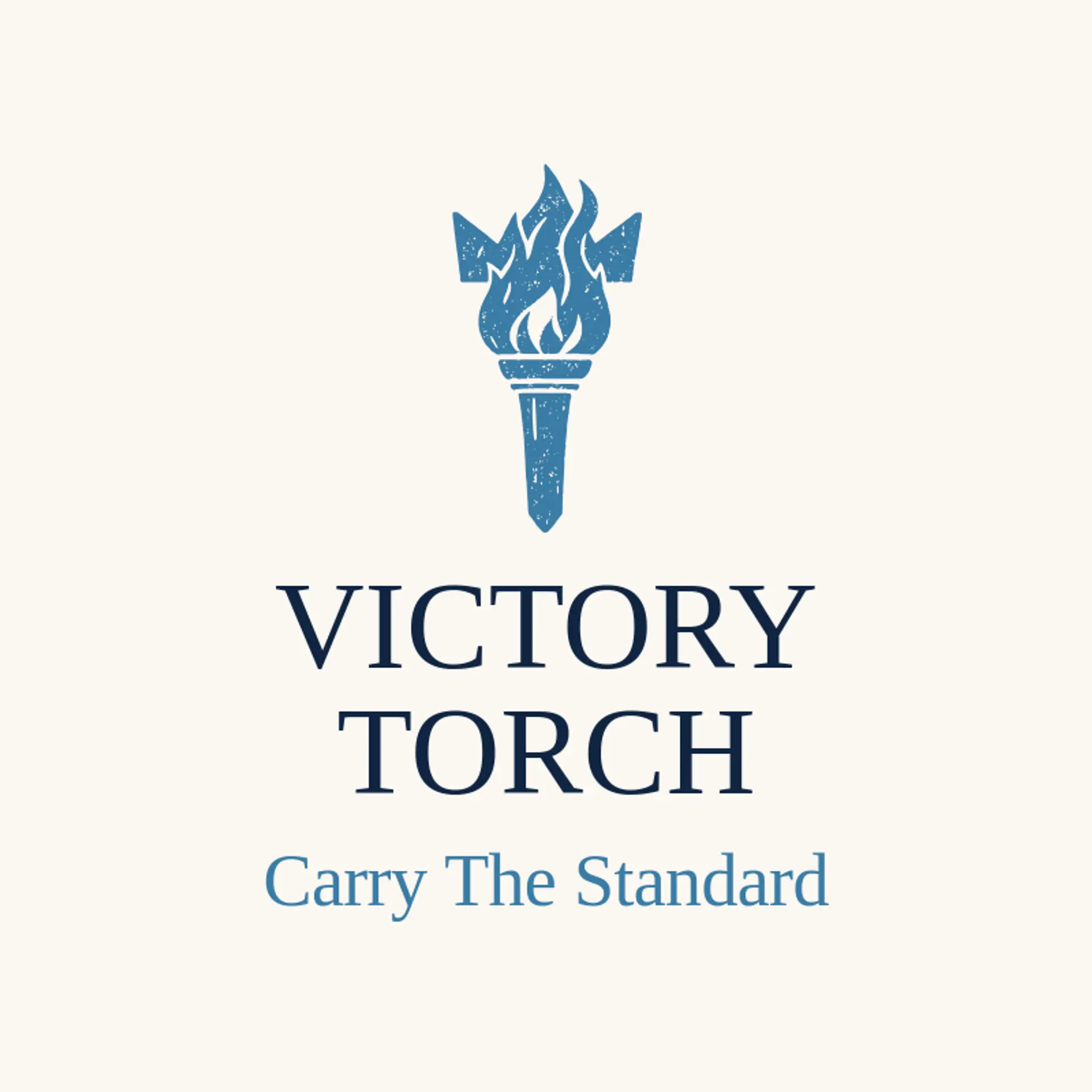 Victory Torch logo for sports team