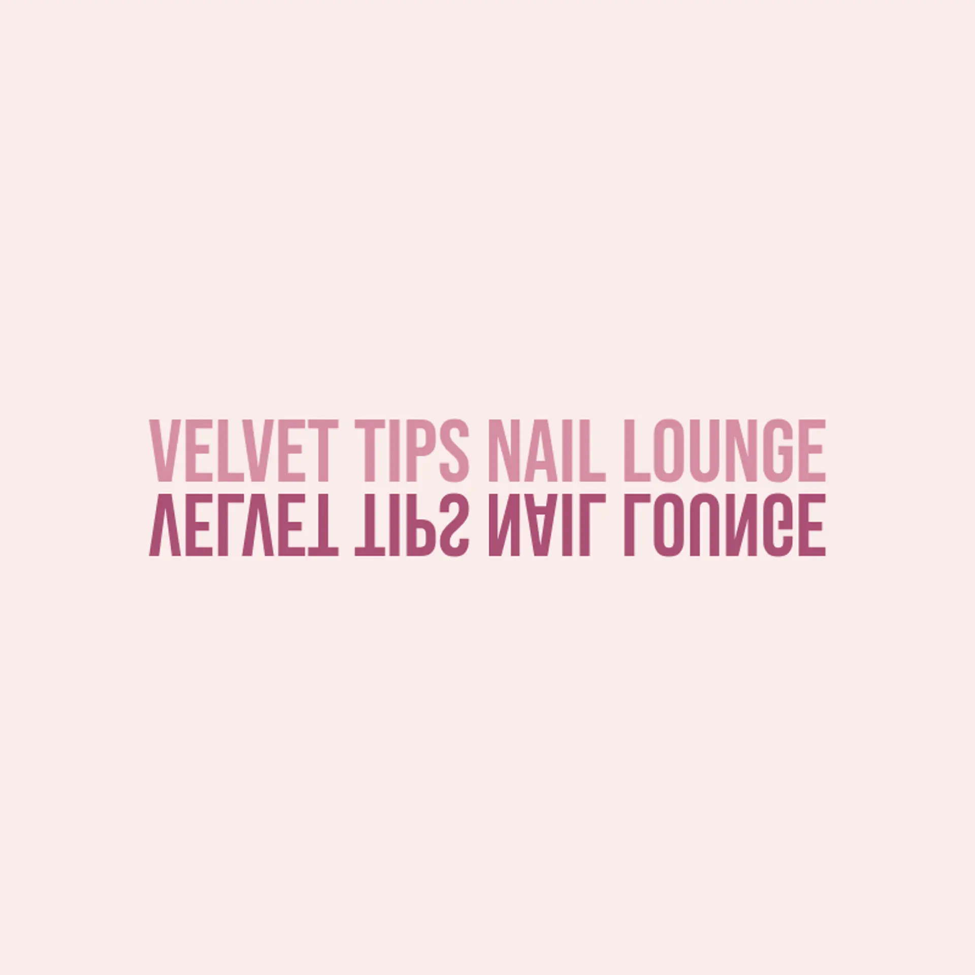 Velvet Tips Nail Lounge logo for nail salon