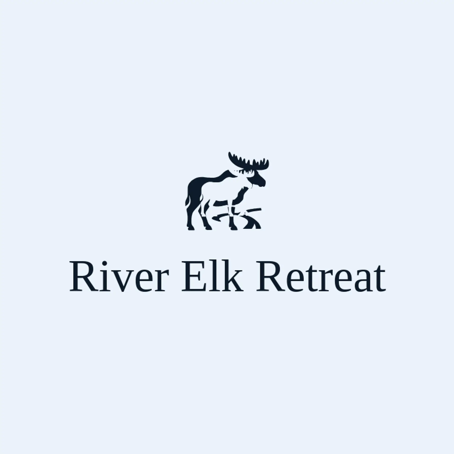 River Elk Retreat logo for moose