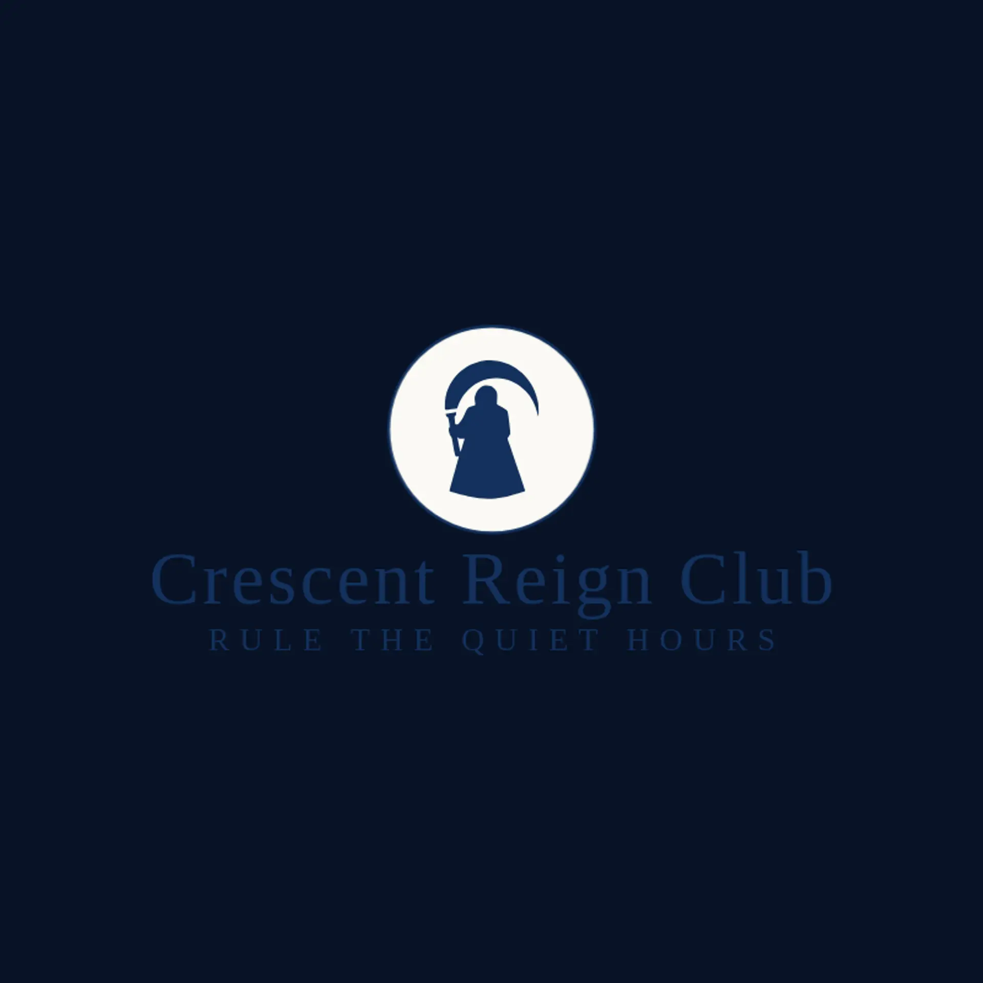 Crescent Reign Club logo for grim reaper
