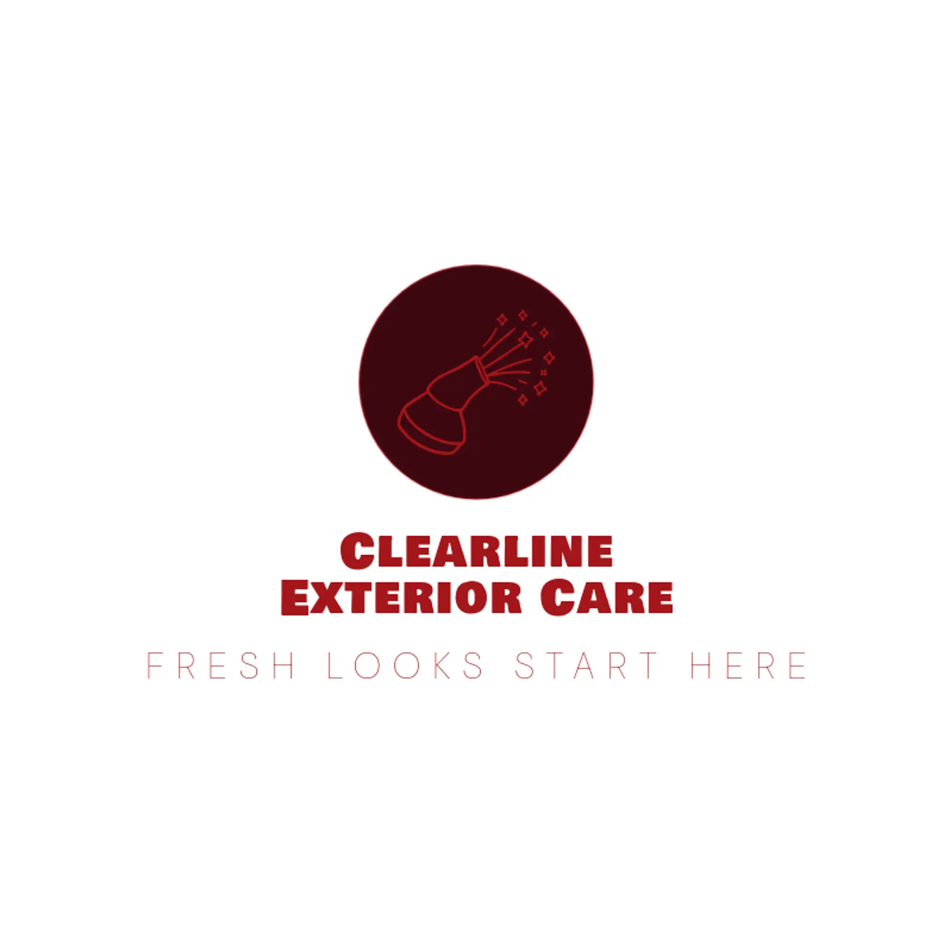 Clearline Exterior Care logo for pressure wash
