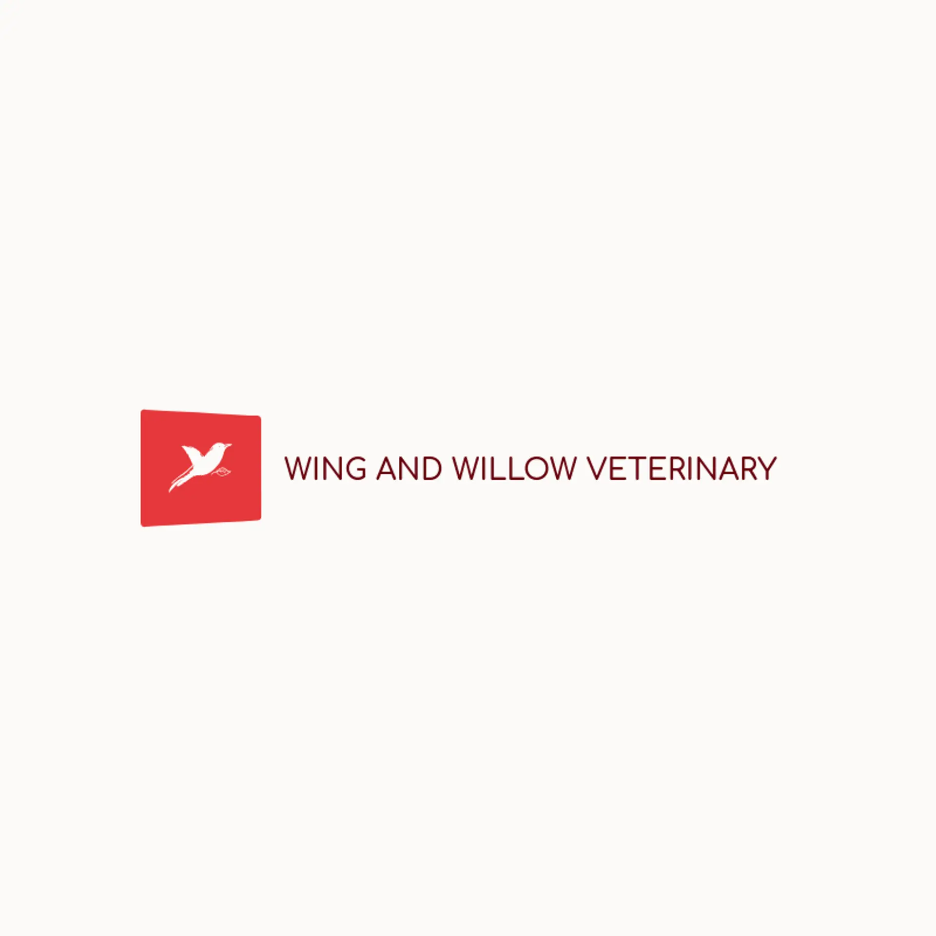 Wing and Willow Veterinary logo for veterinary