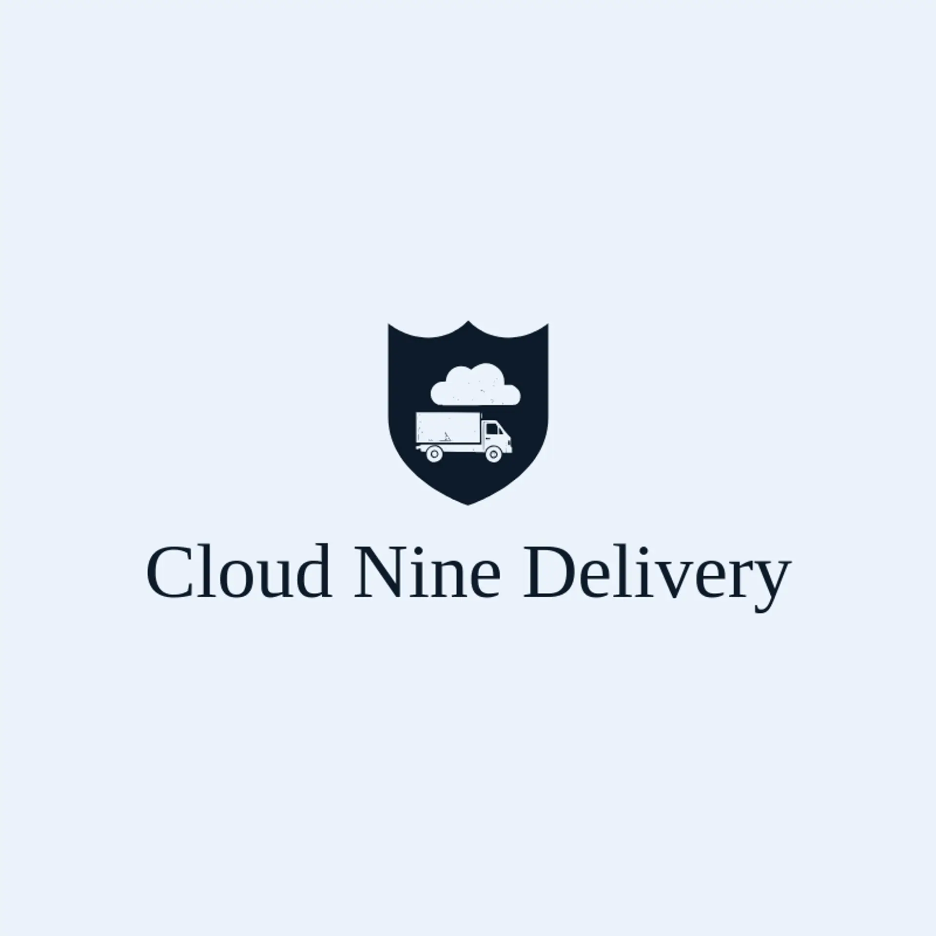 Cloud Nine Delivery logo for box truck