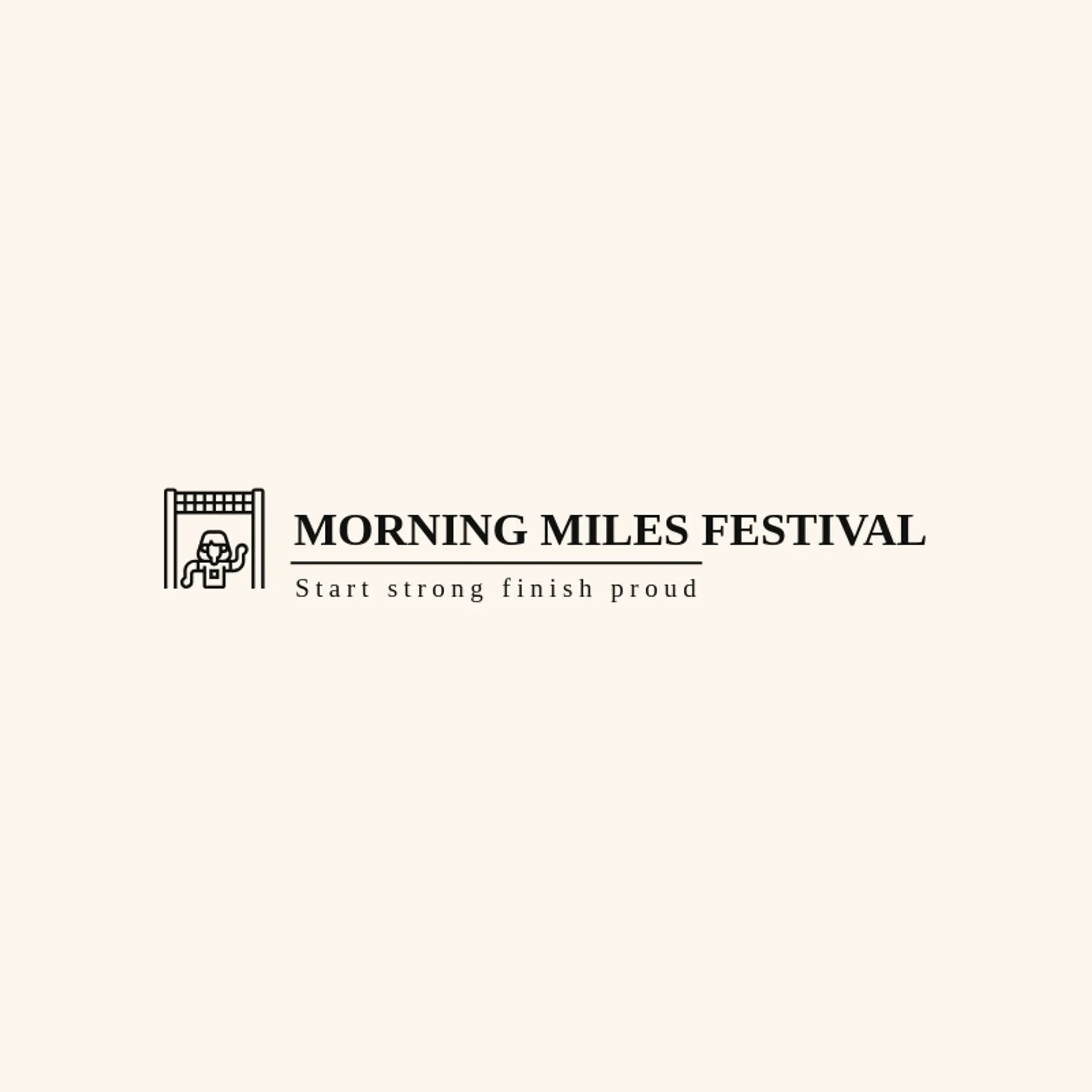 Morning Miles Festival logo for marathon