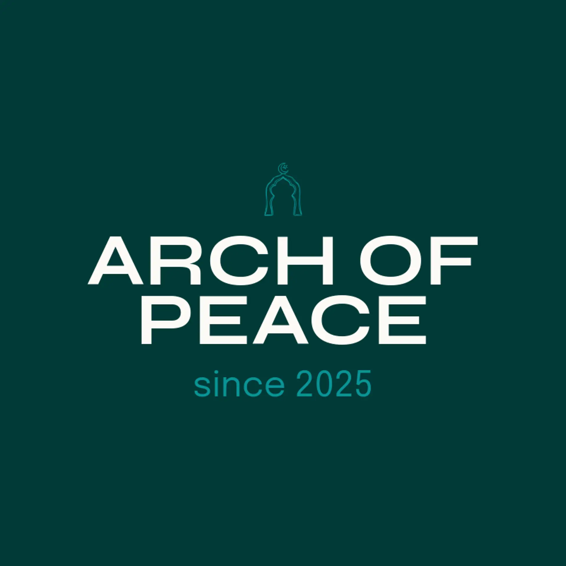 Arch of Peace logo for islamic