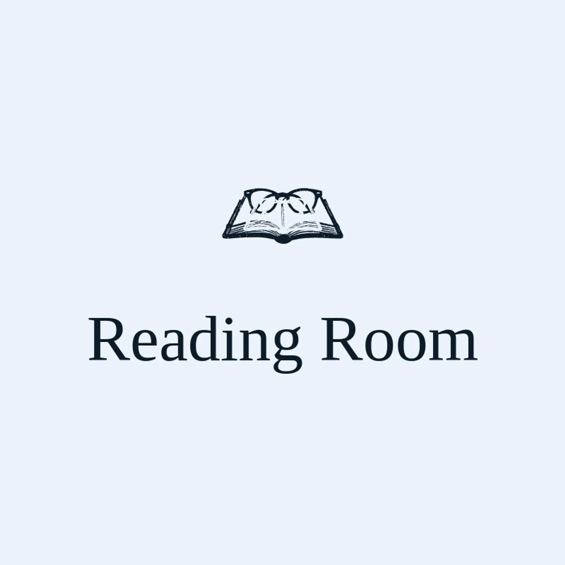 Reading Room logo for book club