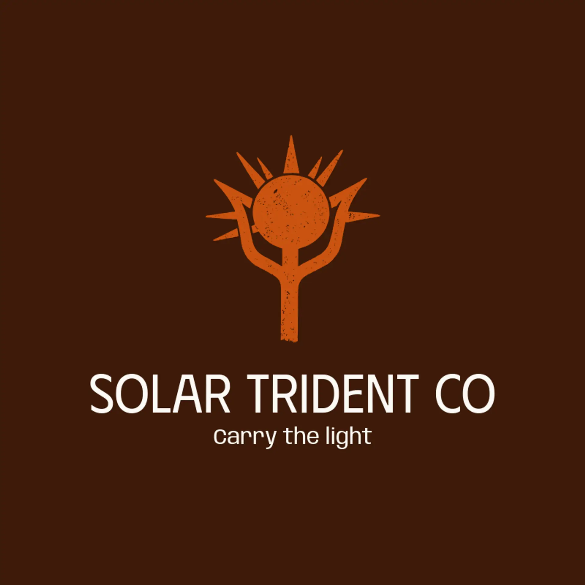 Solar Trident Co logo for trishul