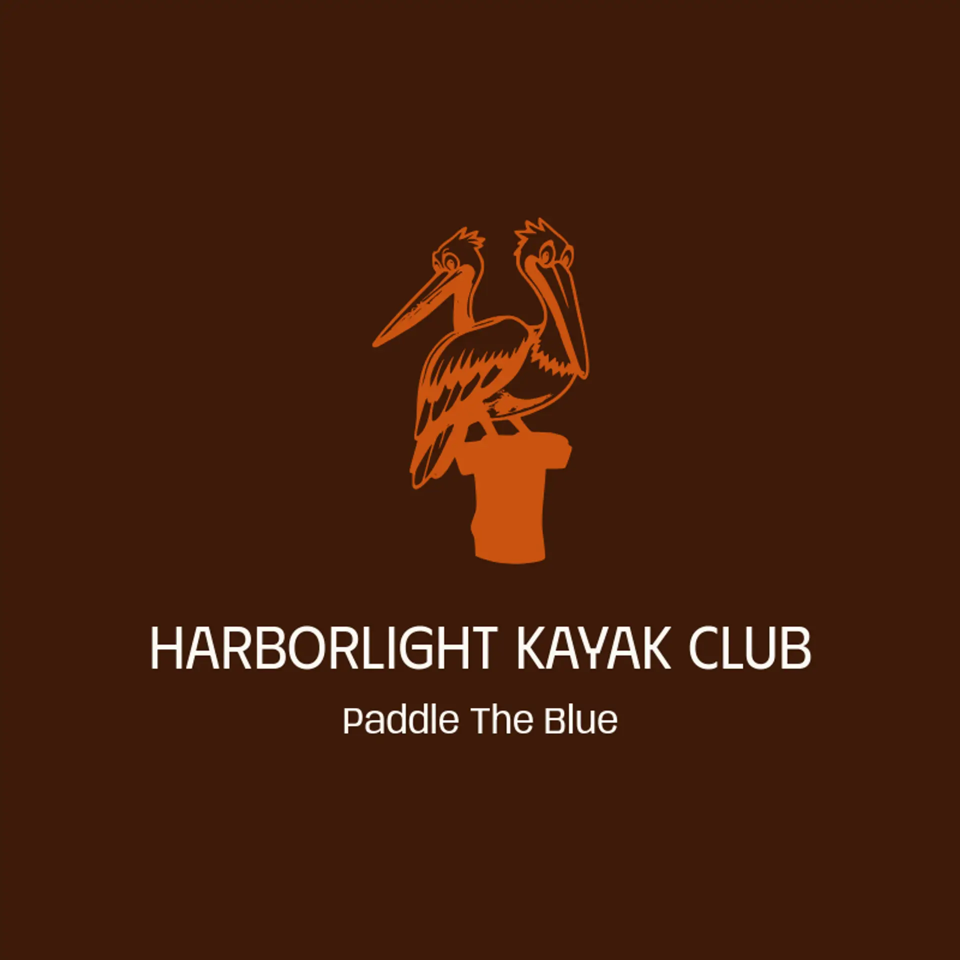 Harborlight Kayak Club logo for pelican