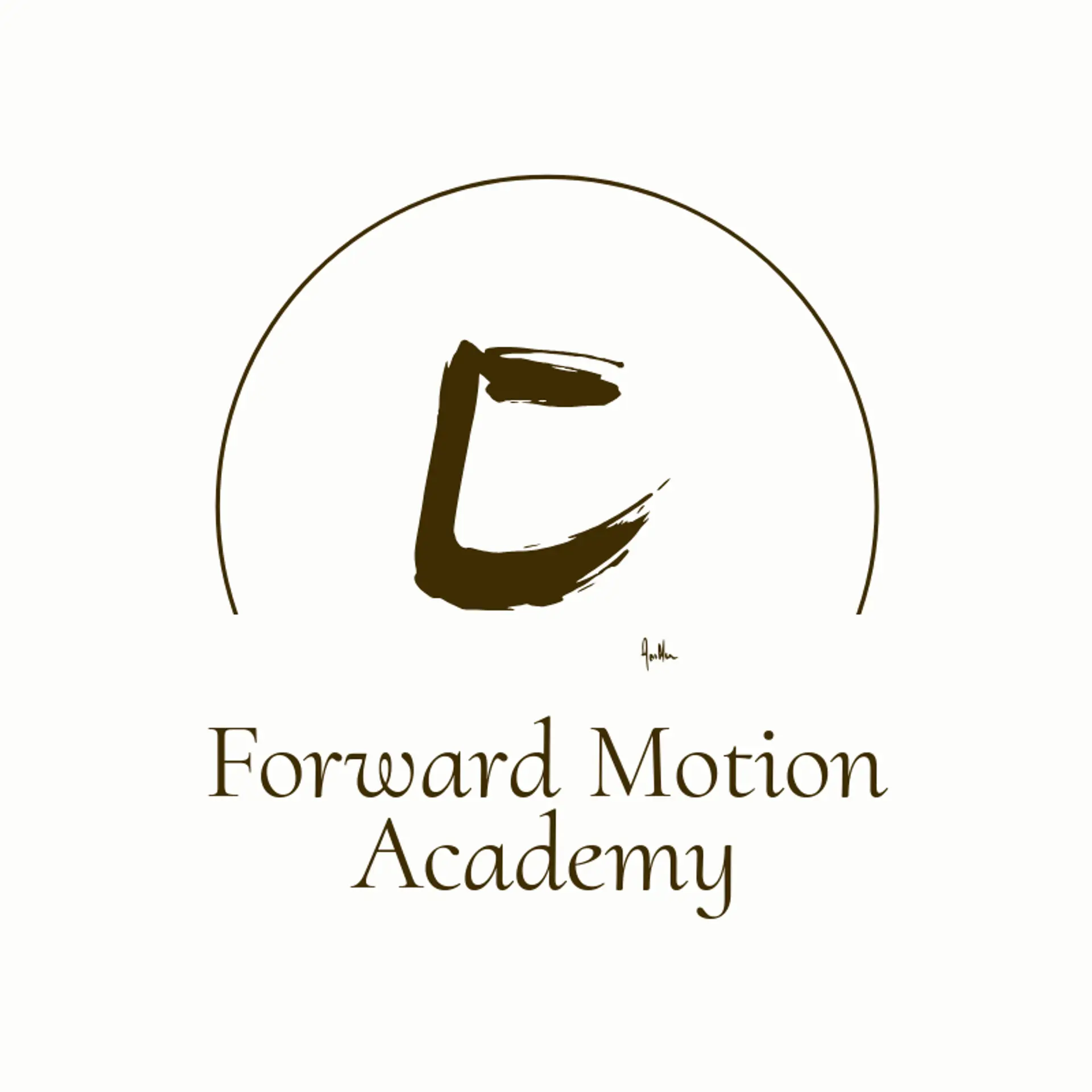 Forward Motion Academy logo for swoosh
